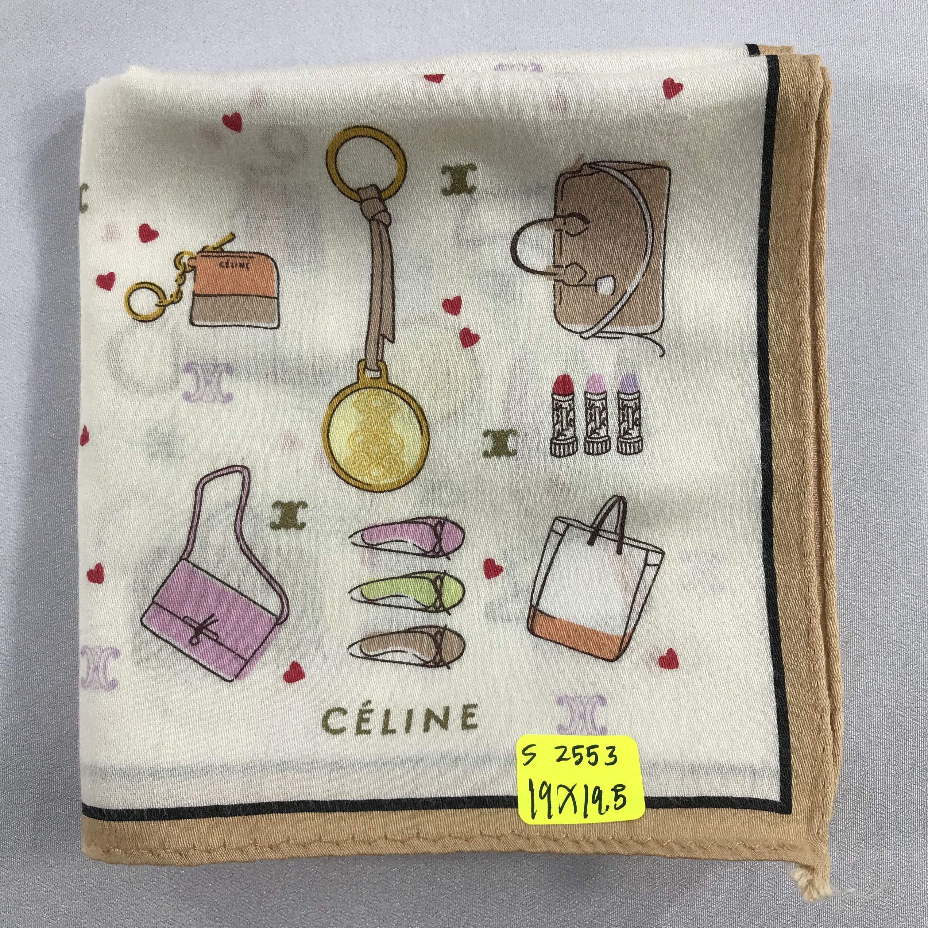 Celine × Vintage Celine Bandana / Handkerchief / Neckerchief - S2553 Size ONE SIZE - 5 Thumbnail