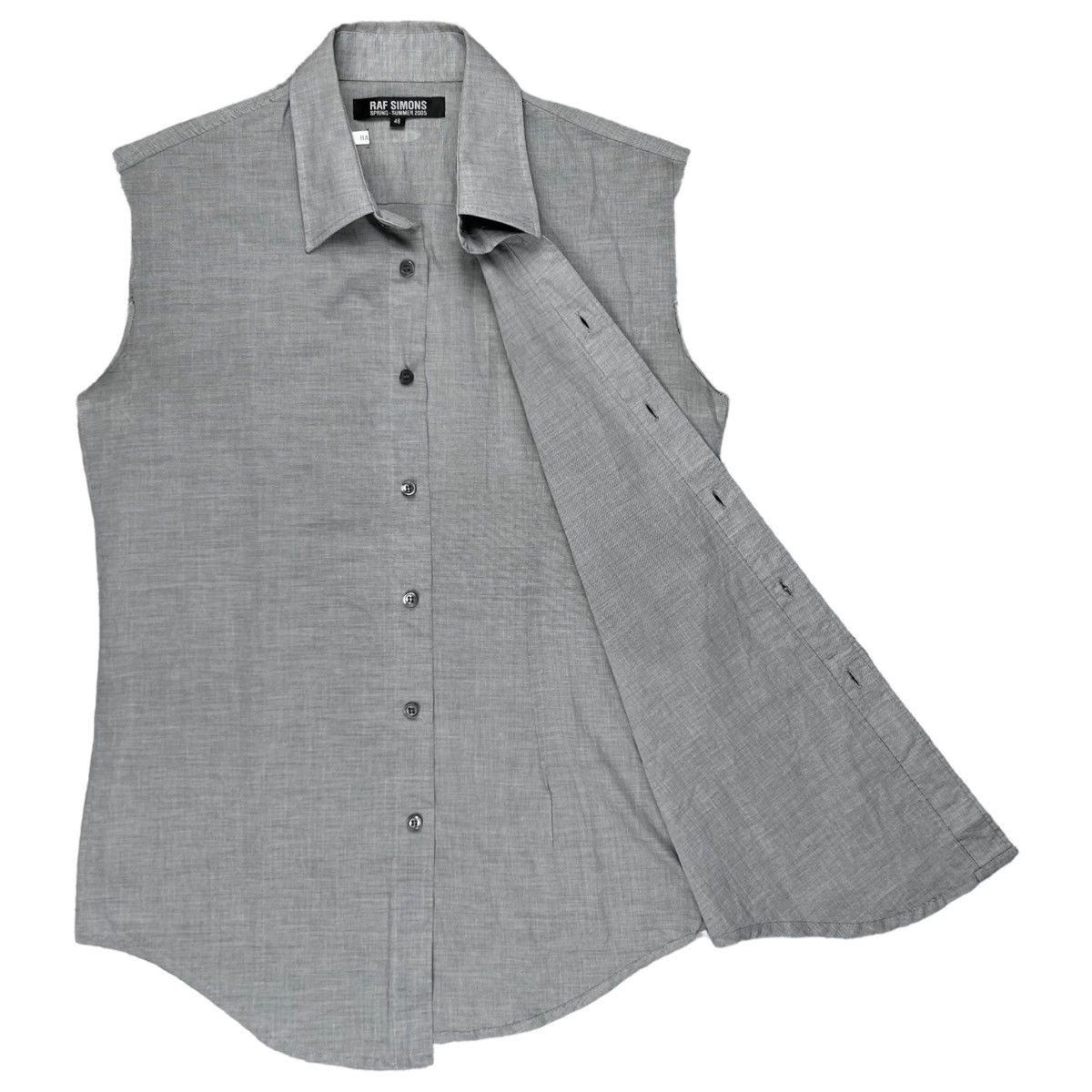 Raf Simons Raf Simons Leather Patch Short Sleeve Shirt - SS05 Size US M / EU 48-50 / 2 - 6 Thumbnail
