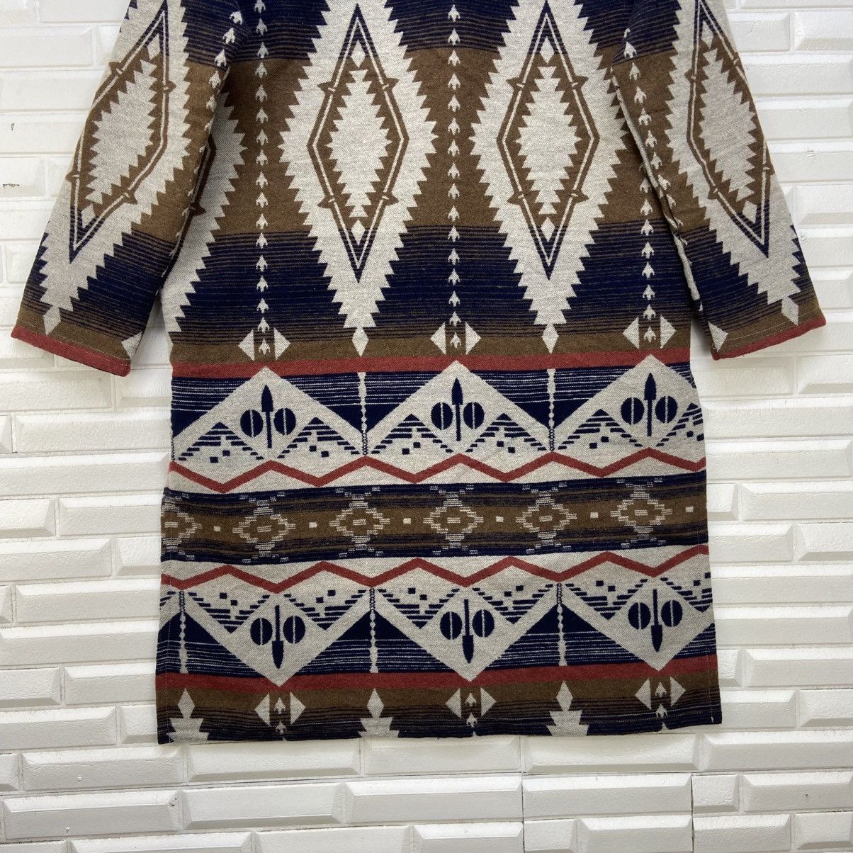 Japanese Brand Japanese Brand Native Fleece Buttonless Long Cardigan Size M / US 6-8 / IT 42-44 - 15 Thumbnail