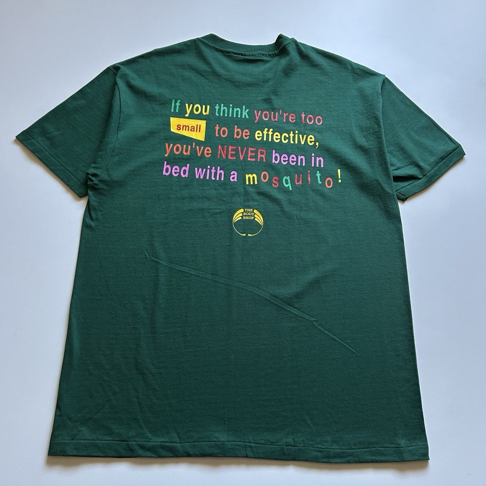 Vintage Vintage 90s The Body Shop T-Shirt XL In Bed With A Mosquito Size US XL / EU 56 / 4 - 1 Thumbnail