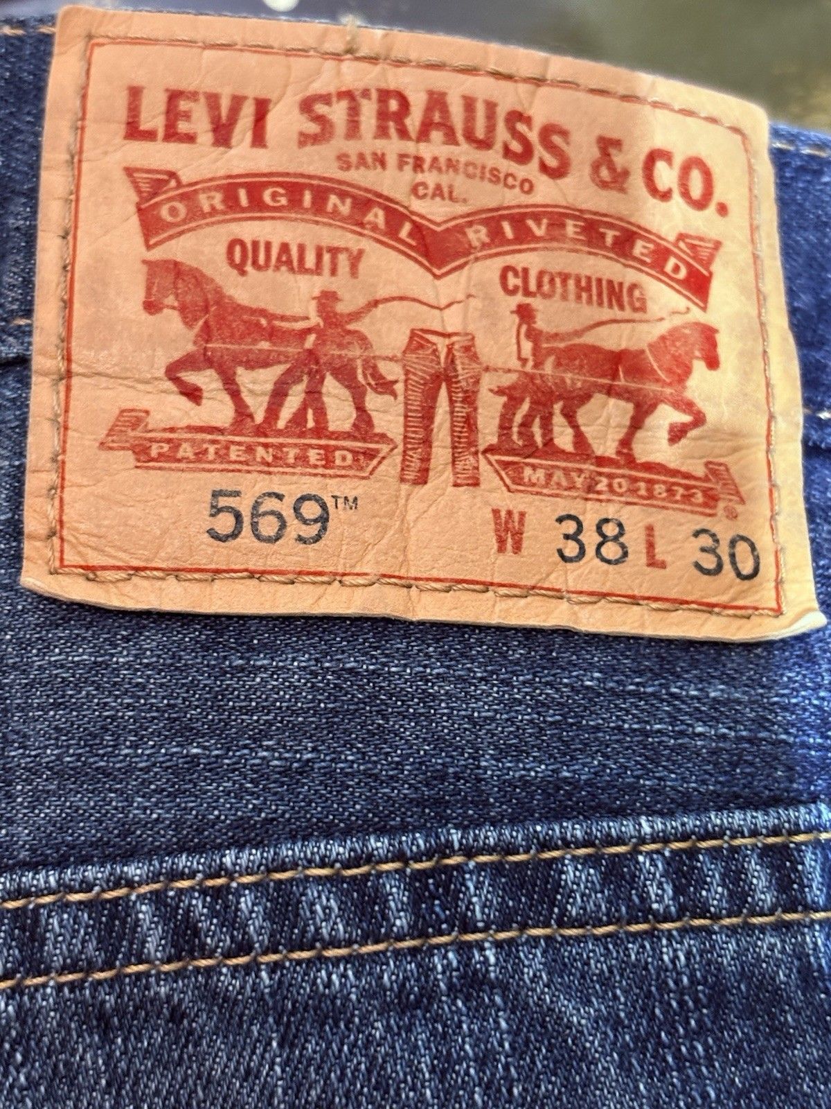 Levi's Levis 569 Jeans Mens 38x30 Loose Straight Mid Rise Size US 38 / EU 54 - 7 Thumbnail