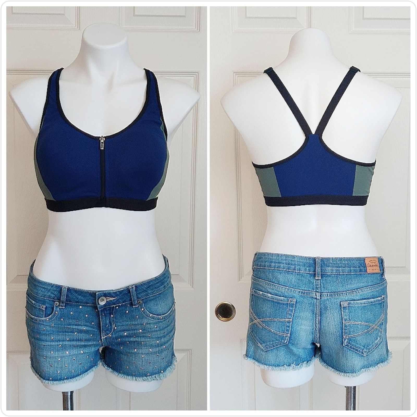 Victoria's Secret Knockout colorblock front closure sports bra 36D Size ONE SIZE - 2 Thumbnail