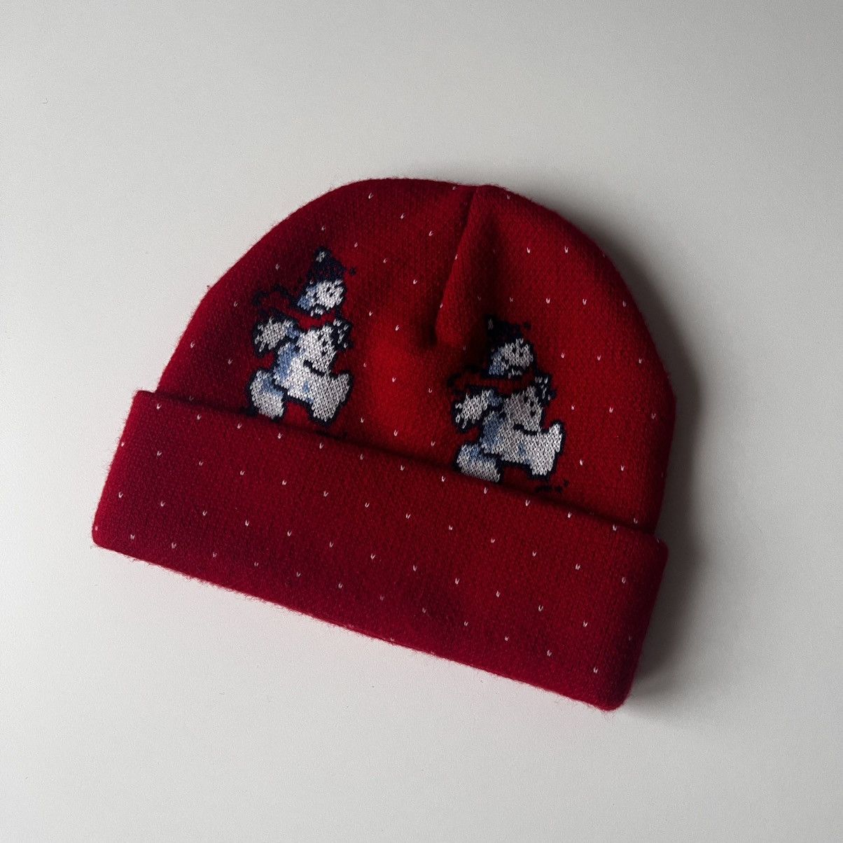 Supreme Supreme Snowman Beanie Hat Red Size ONE SIZE - 2 Thumbnail