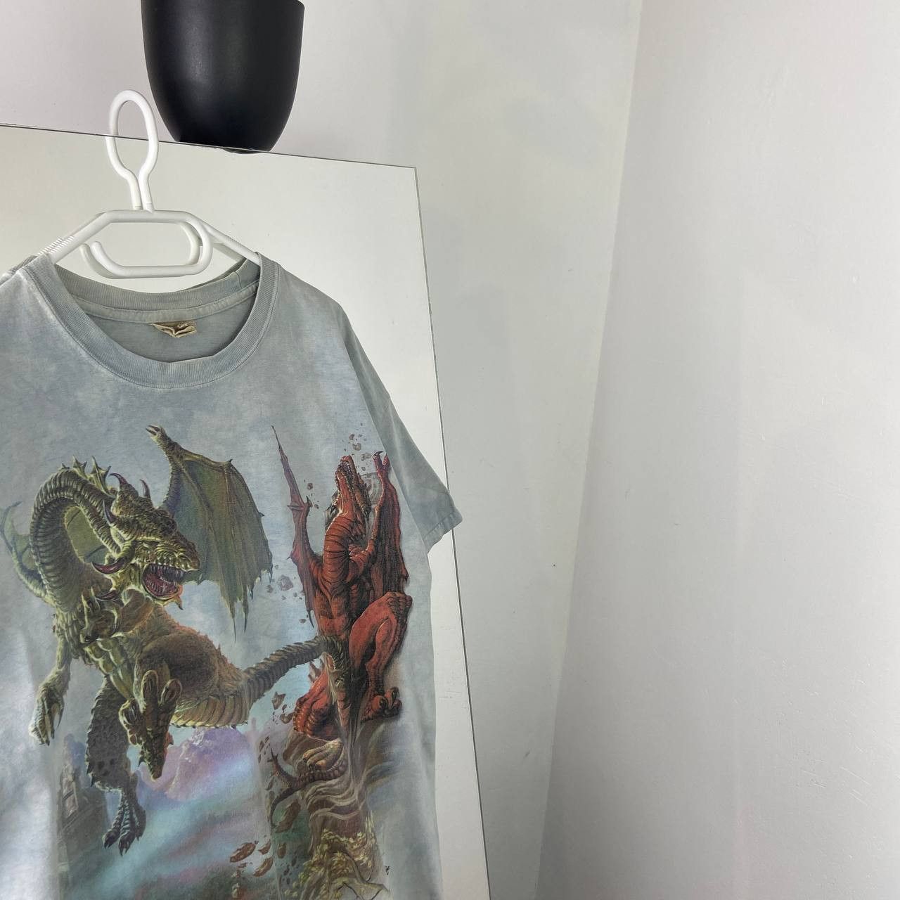 The Mountain Vintage Dragon Allover Print Japanese Style T-Shirt Size US L / EU 52-54 / 3 - 2 Thumbnail
