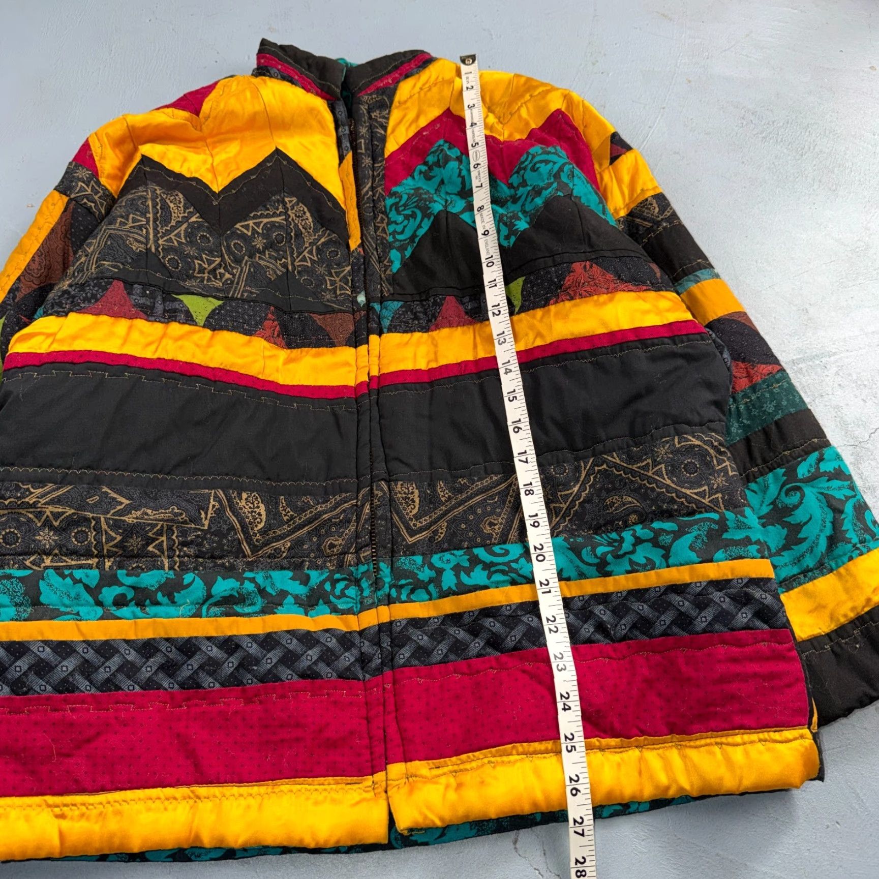 Vintage VINTAGE Hand Made Fashion 60s 70s Talon Ski Jacket Crazy Patterns One of a Kind Men's Ski Jacket Black NS? Size US L / EU 52-54 / 3 - 4 Thumbnail