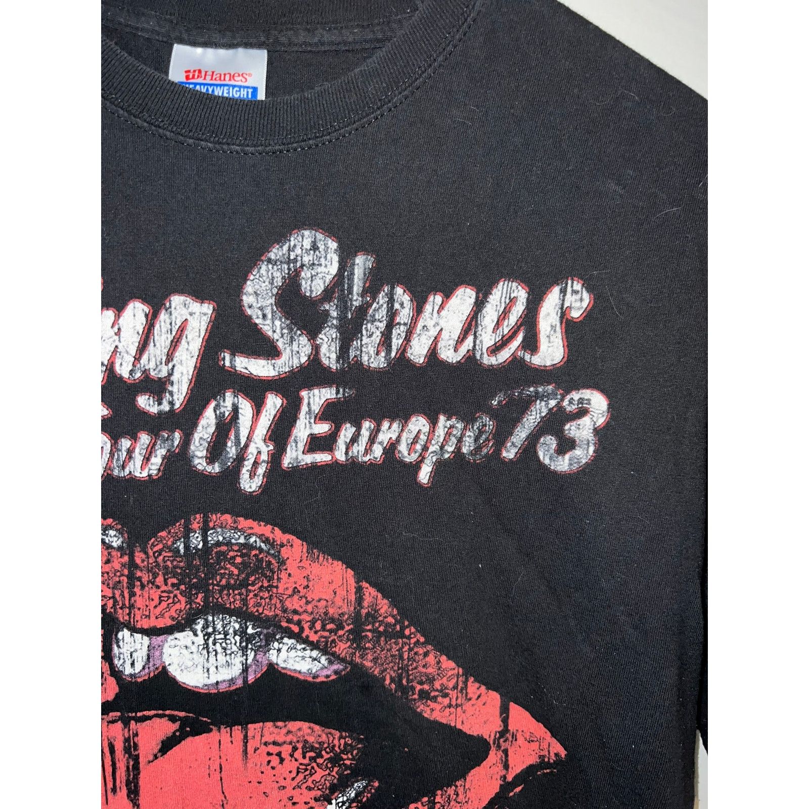 Hanes Rolling Stones Shirt Tour Of Europe '73 Rock band Tee 2008 l Size US L / EU 52-54 / 3 - 4 Thumbnail