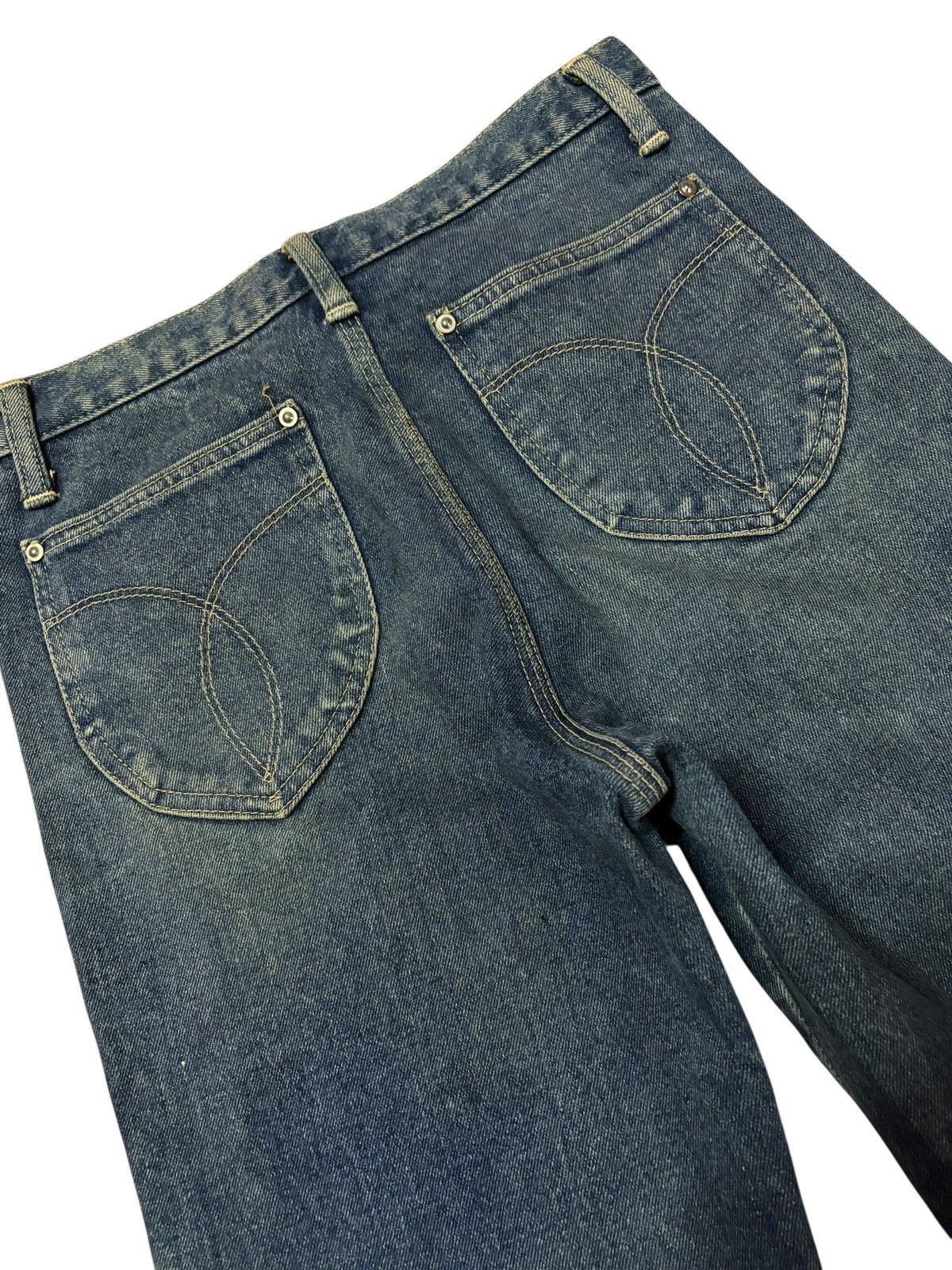 Japanese Brand Vtg Japanese Local Brand Distressed Jeans Size 29" - 7 Thumbnail