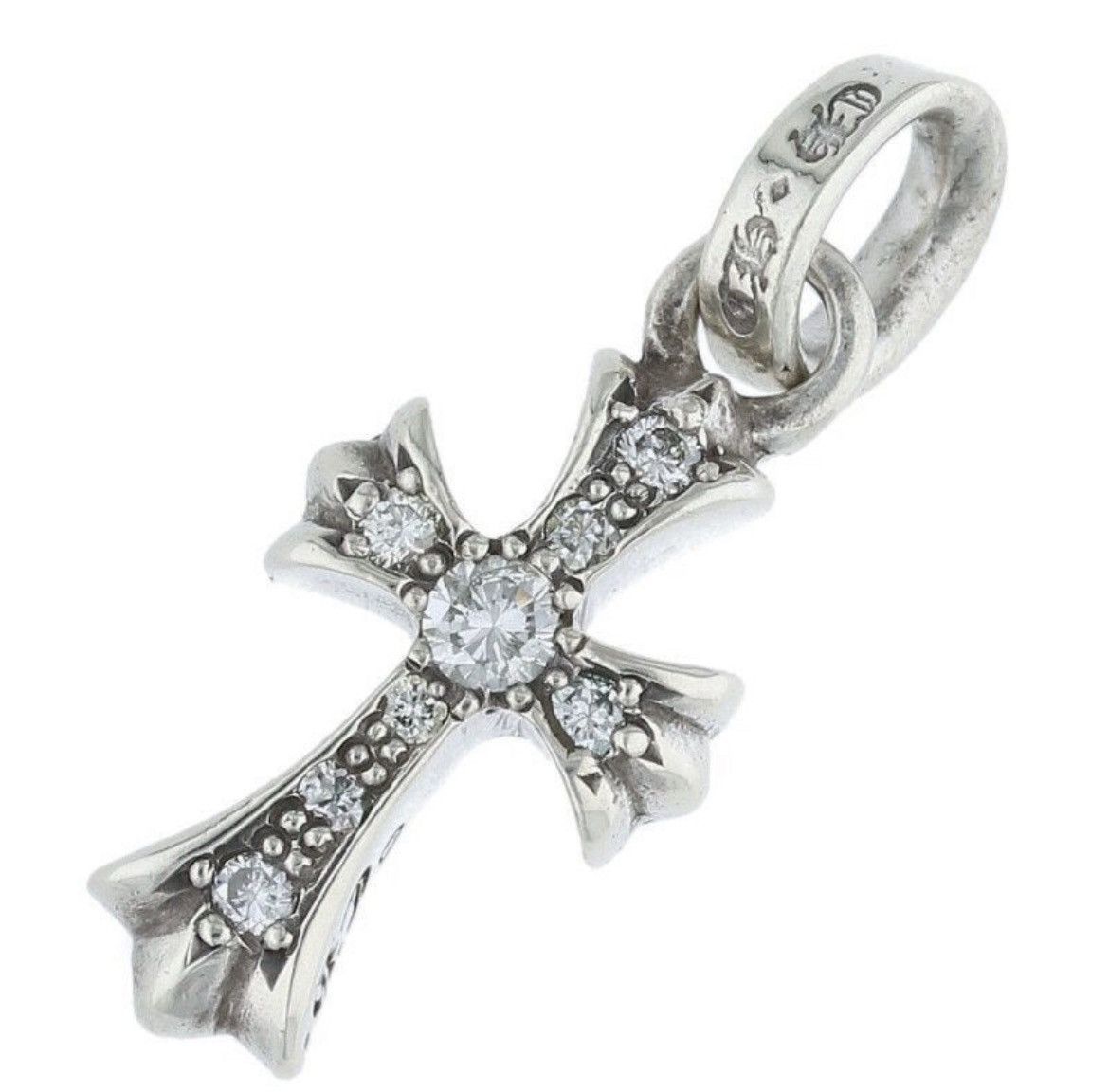 Chrome Hearts Chrome Hearts Cross Baby Fat Pave diamond pendant Size ONE SIZE - 1 Thumbnail
