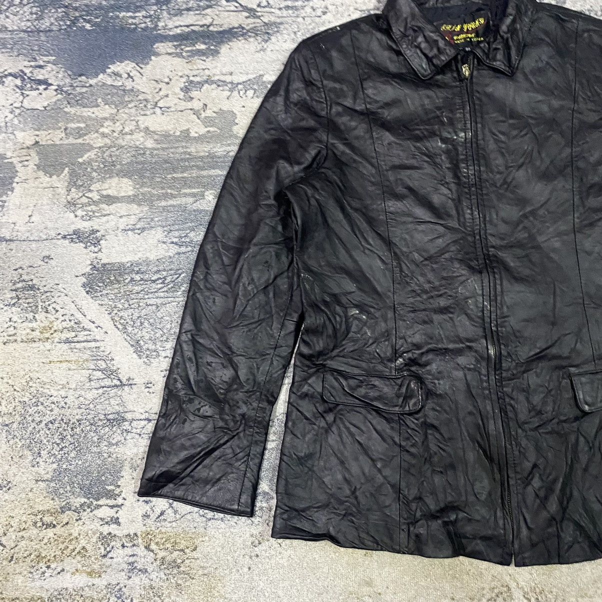 Genuine Leather × Vintage Vintage Shin Young Leather Jacket Size US M / EU 48-50 / 2 - 4 Thumbnail