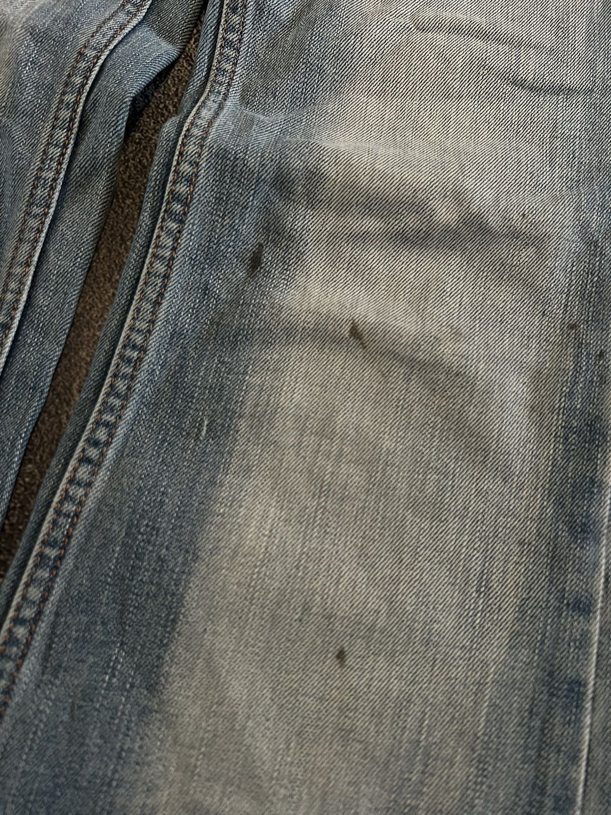 Japanese Brand Glamour Y2K Distressed Jeans / Number Nine Style Gothic Vibe Size US 31 - 4 Thumbnail
