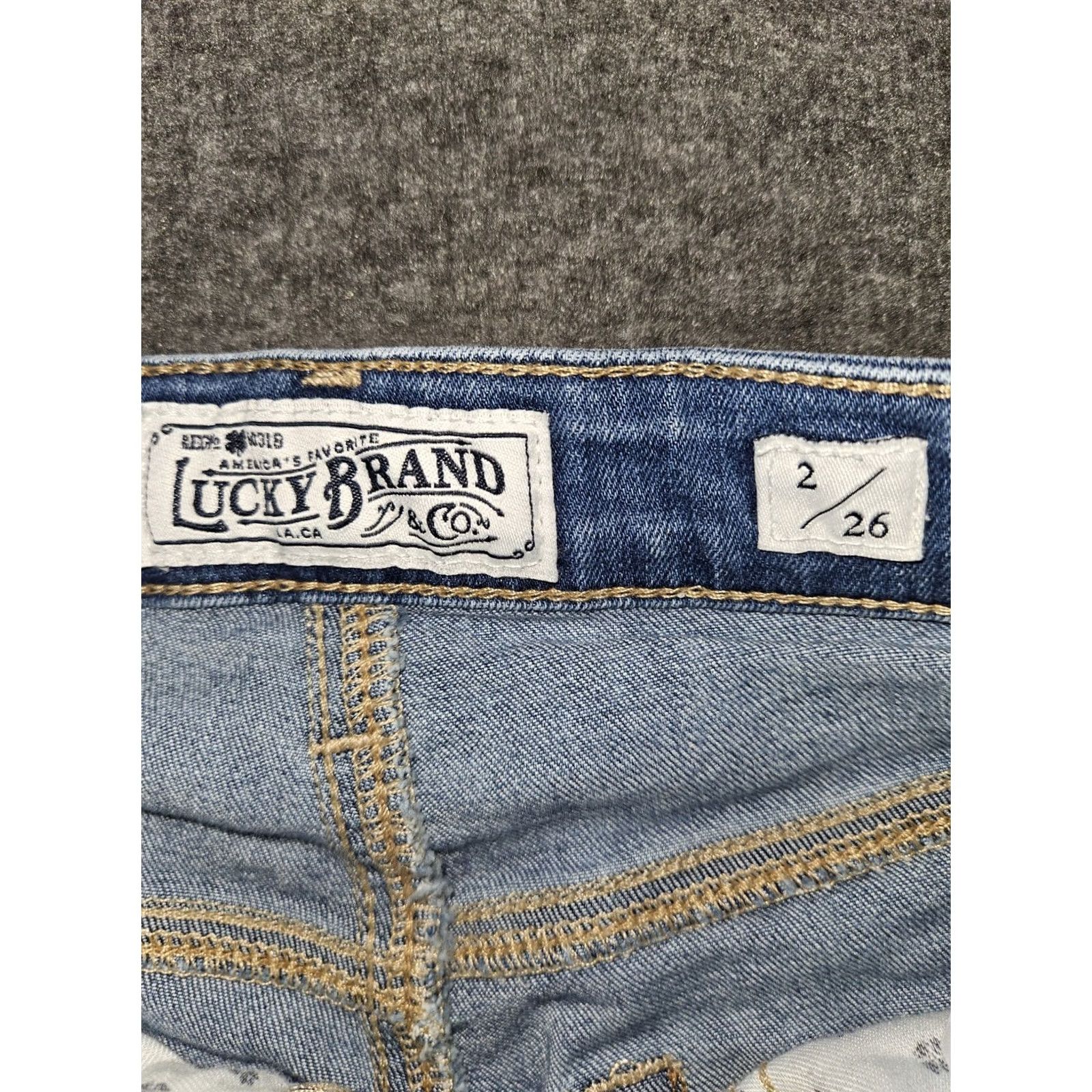 Lucky Brand Lucky Brand Bridgette Crop Jeans Women's 2/26 Button Fly Orta Premium Preppy 90s Size 26" / US 2 / IT 38 - 2 Thumbnail