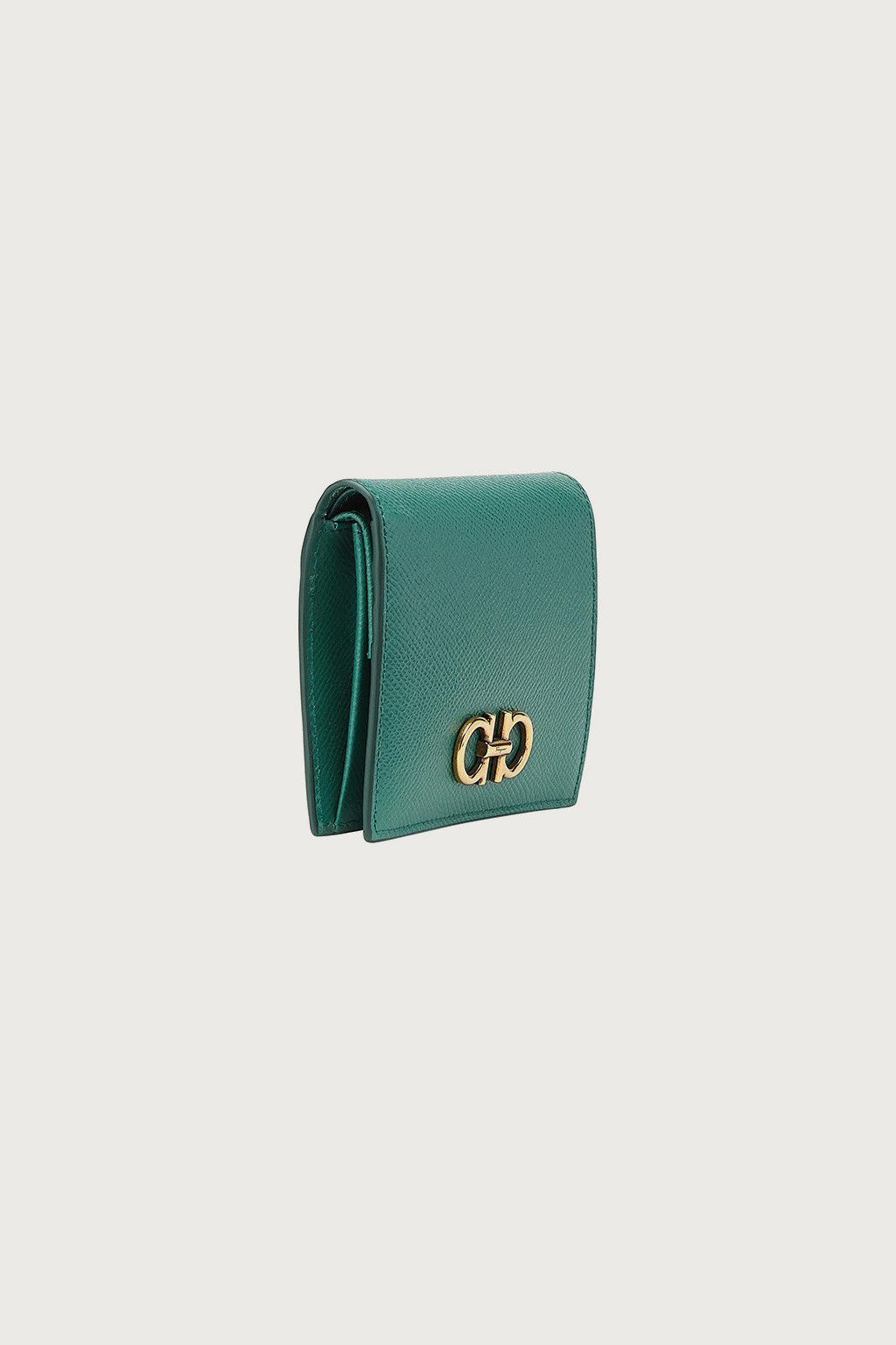 Salvatore Ferragamo o1s1rm0924 Size: OS / Leather Wallet in Sea Green Size ONE SIZE - 3 Thumbnail