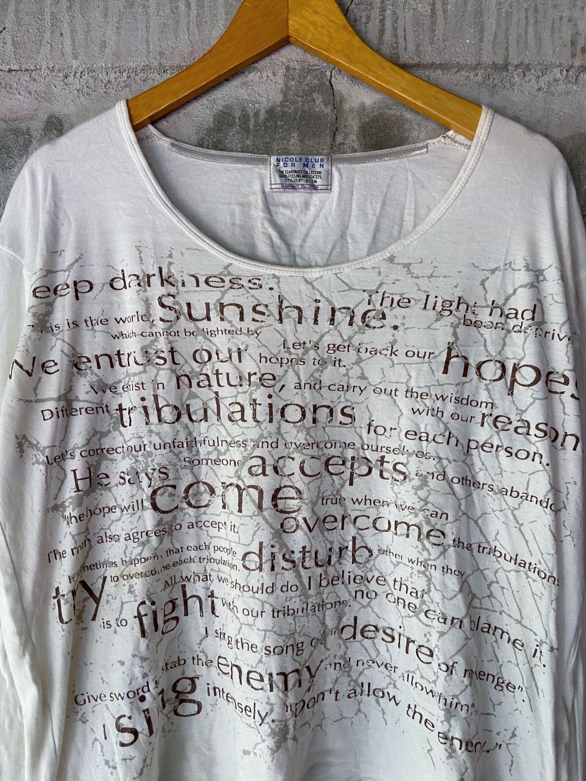 Nicole Club NICOLE CLUB FOR MEN POEM LONG SLEEVE Size US M / EU 48-50 / 2 - 3 Thumbnail