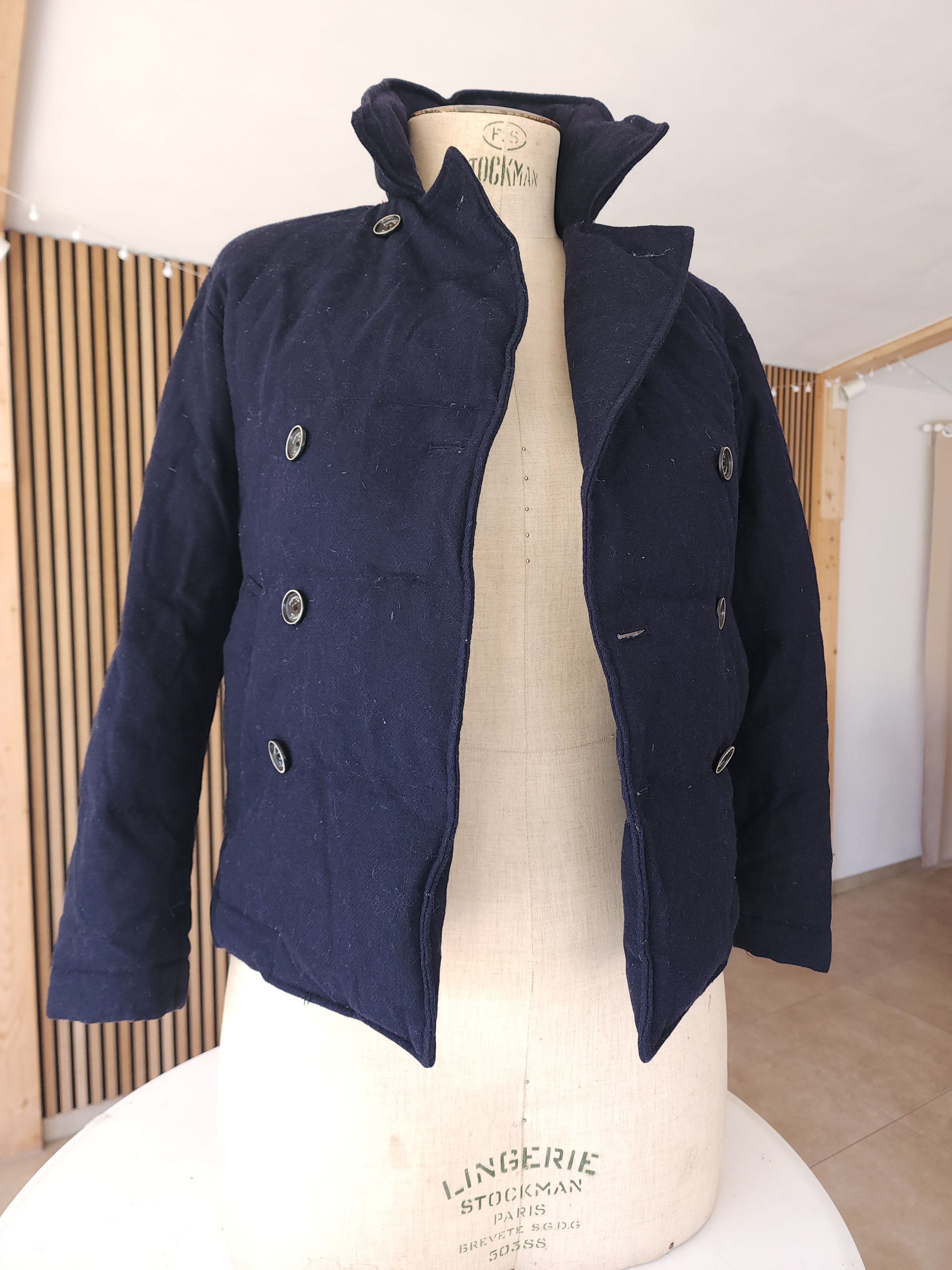 Journal Standard Navy Winter Coat by Journal Standard | Wool & Down Fill Size US S / EU 44-46 / 1 - 4 Thumbnail