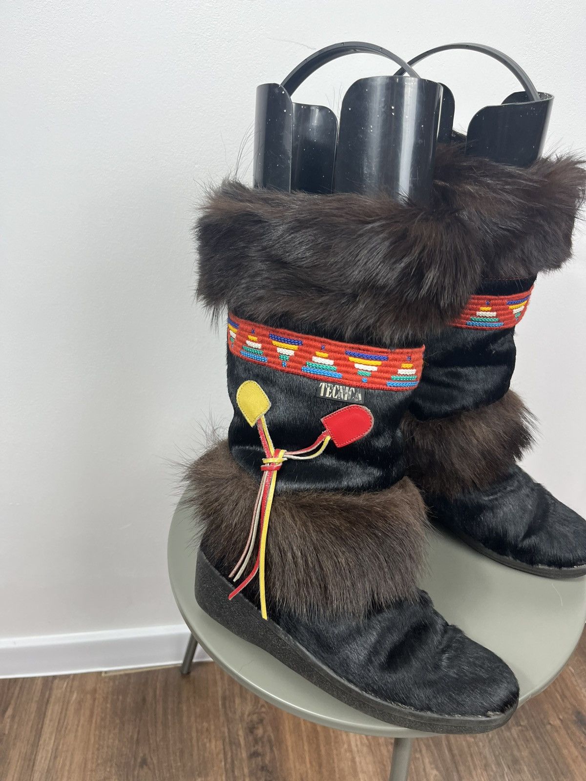 Other Tecnica Faux Fur Snow Boots Women’s 39 Italy Ethnic Trim Size US 8.5 / IT 38.5 - 2 Thumbnail