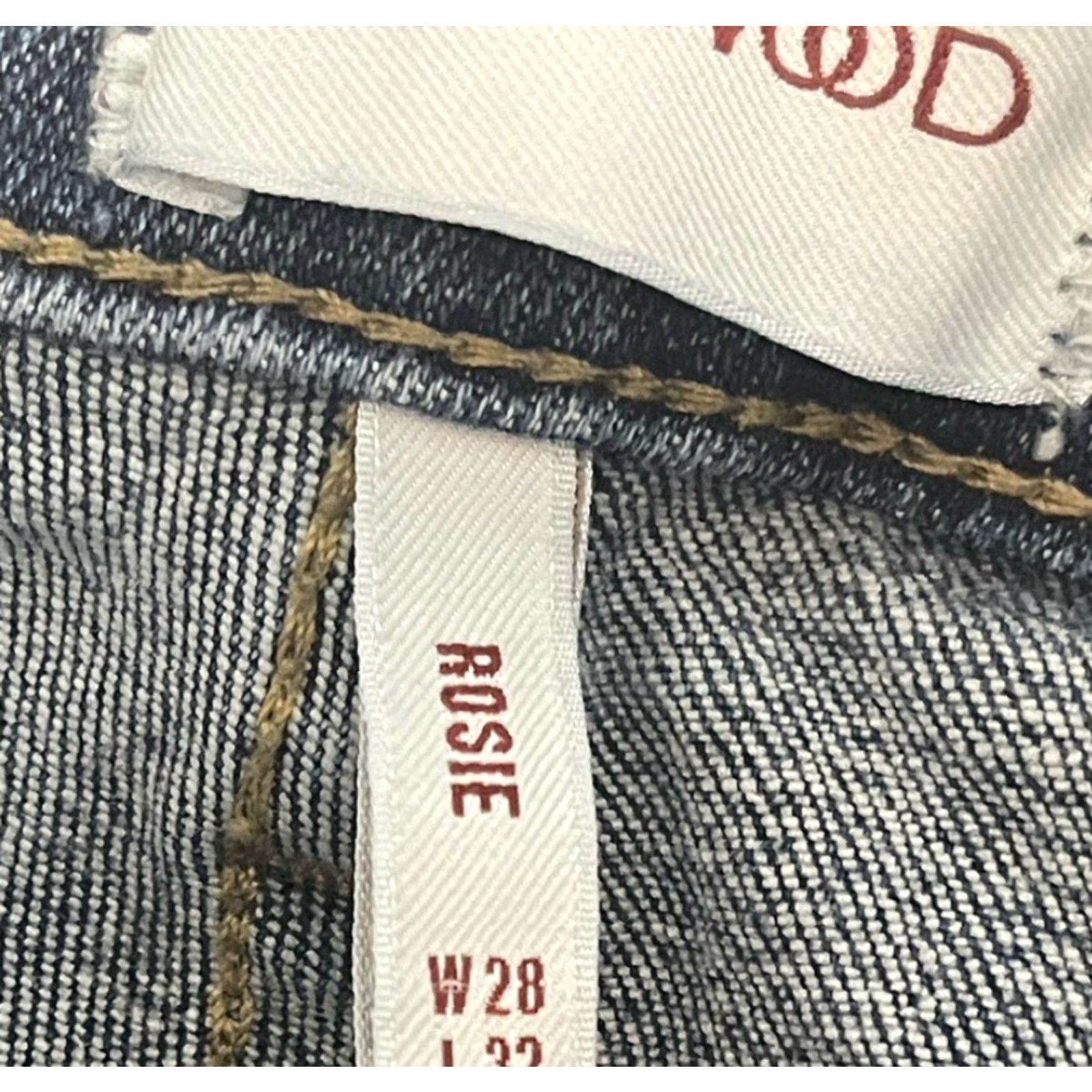 Vintage Driftwood Rosie Blue Flare Jeans Sz 28 X 31.5 Size 28" / US 6 / IT 42 - 3 Thumbnail