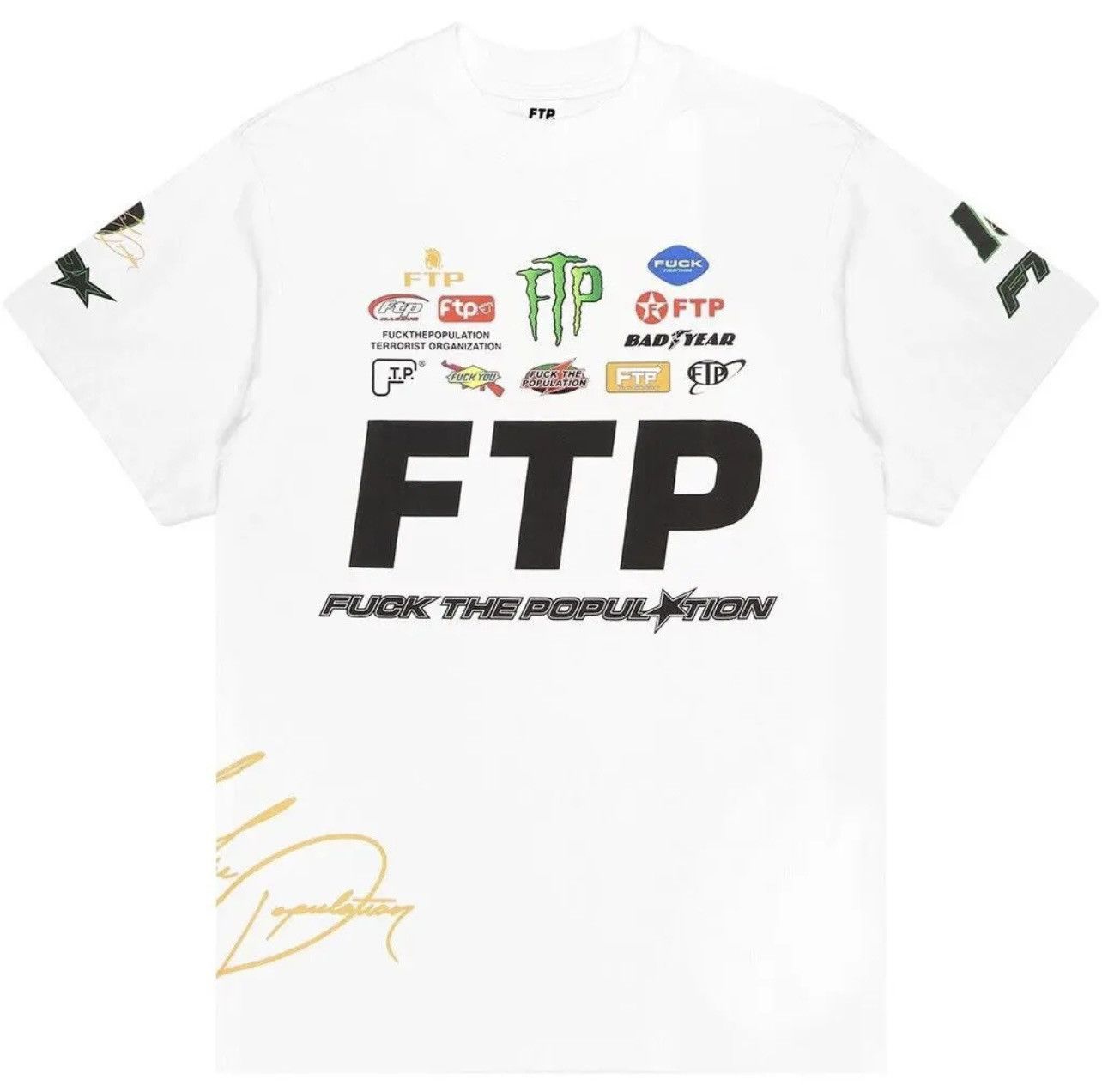 Fuck The Population FTP Crew Tee DS Size Large White Size US L / EU 52-54 / 3 - 1 Thumbnail