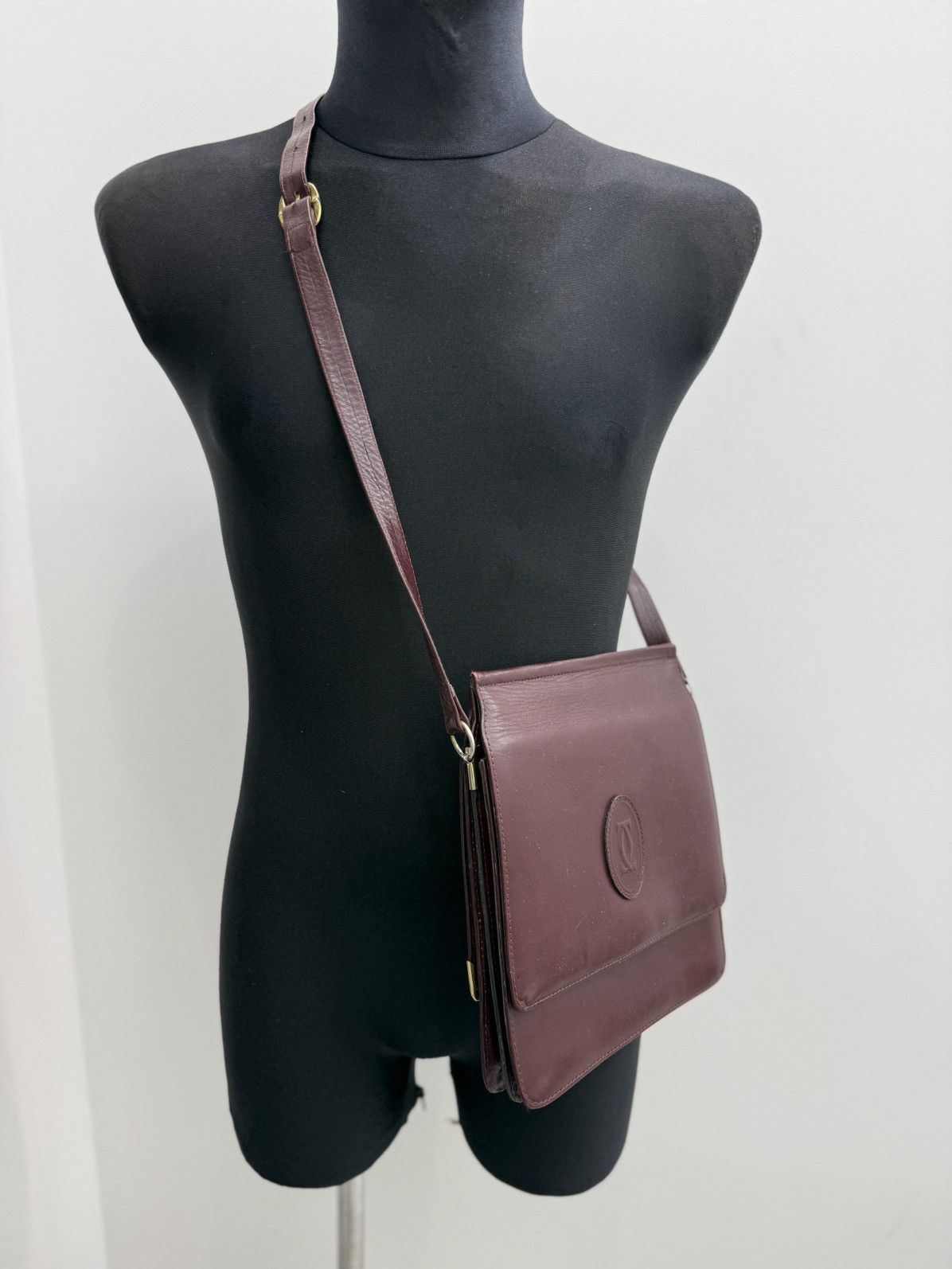 Cartier Vintage Cartier Must de Cartier Leather Shoulder Bag Size ONE SIZE - 1 Thumbnail