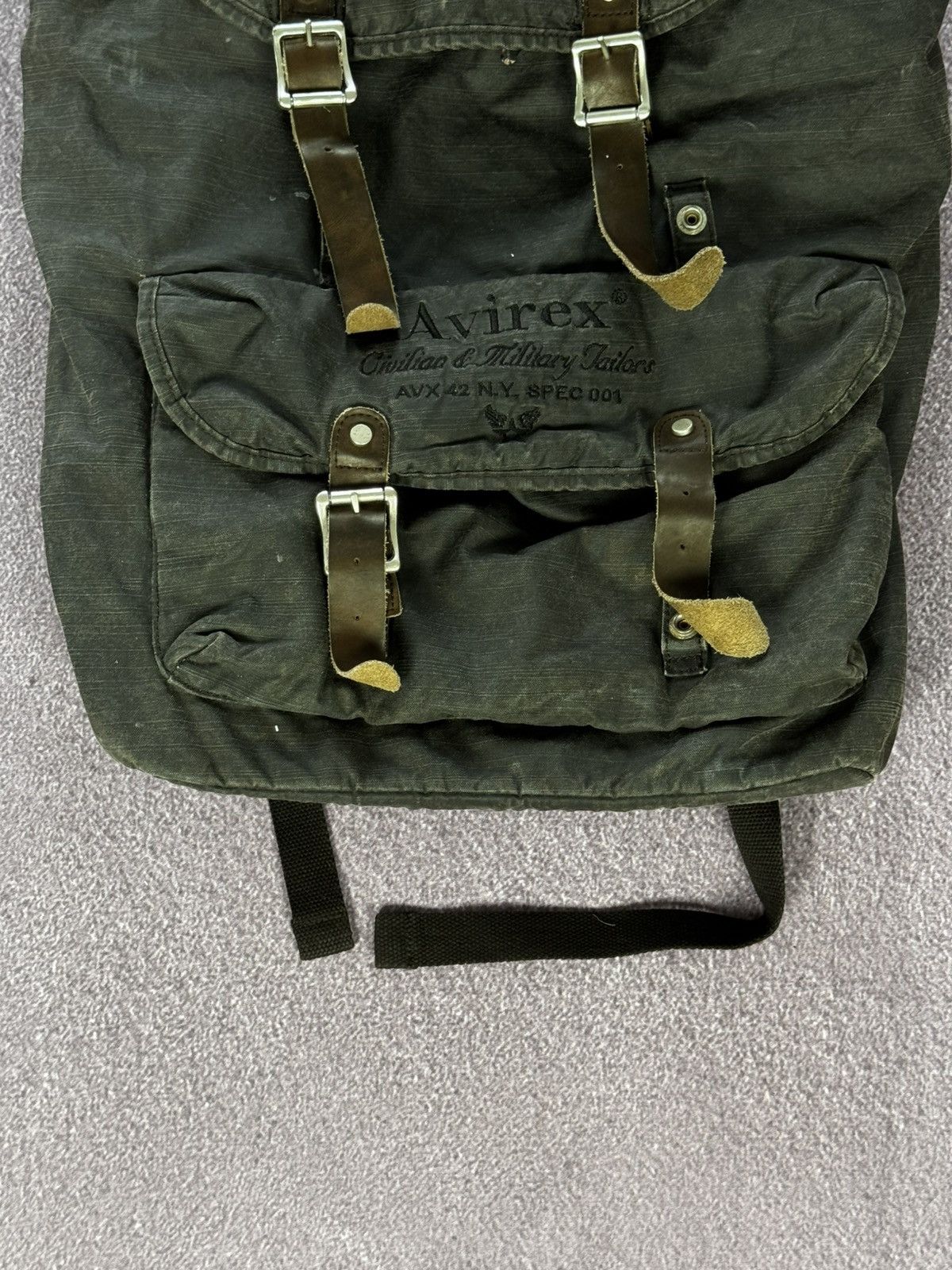 Avirex AVIREX Leather 90s Vintage Rare Crazy Backpack Size ONE SIZE - 3 Thumbnail