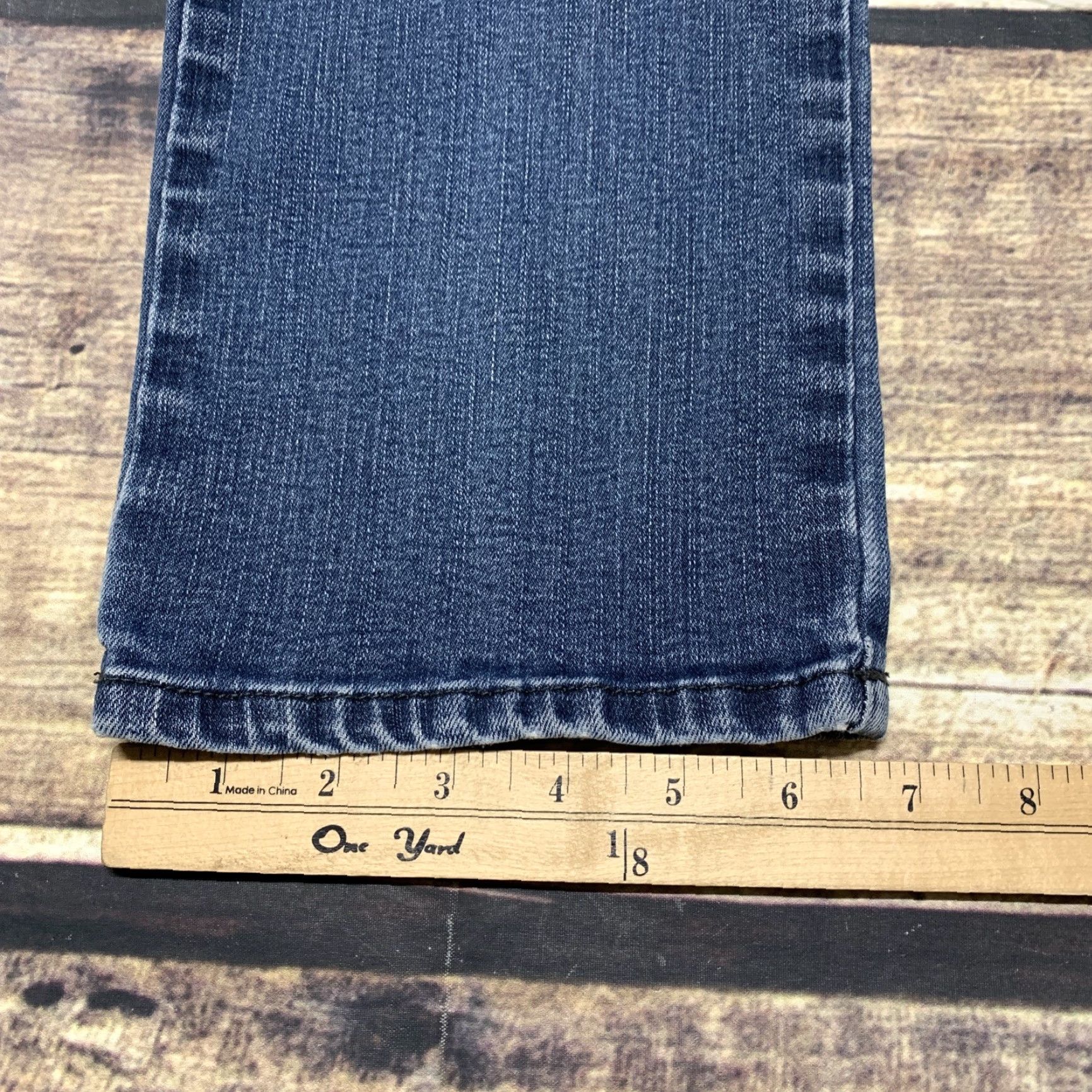 Lee Lee Classic Fit Straight Leg Denim Blue Jeans Women's 32 x 26 Mid Rise READ Size 24" / US 00 / IT 34 - 4 Thumbnail