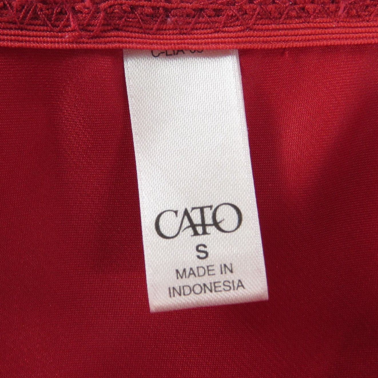Vintage Y2k Cato Red Satin Cami Top Small Spaghetti Strap Camisole Size S / US 4 / IT 40 - 4 Thumbnail