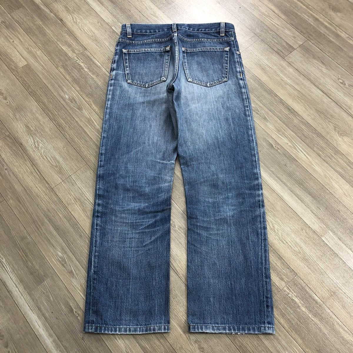 Helmut Lang Vintage Helmut Lang Faded Classic Denim Bootcut Flared Jeans Size US 29 - 21 Thumbnail
