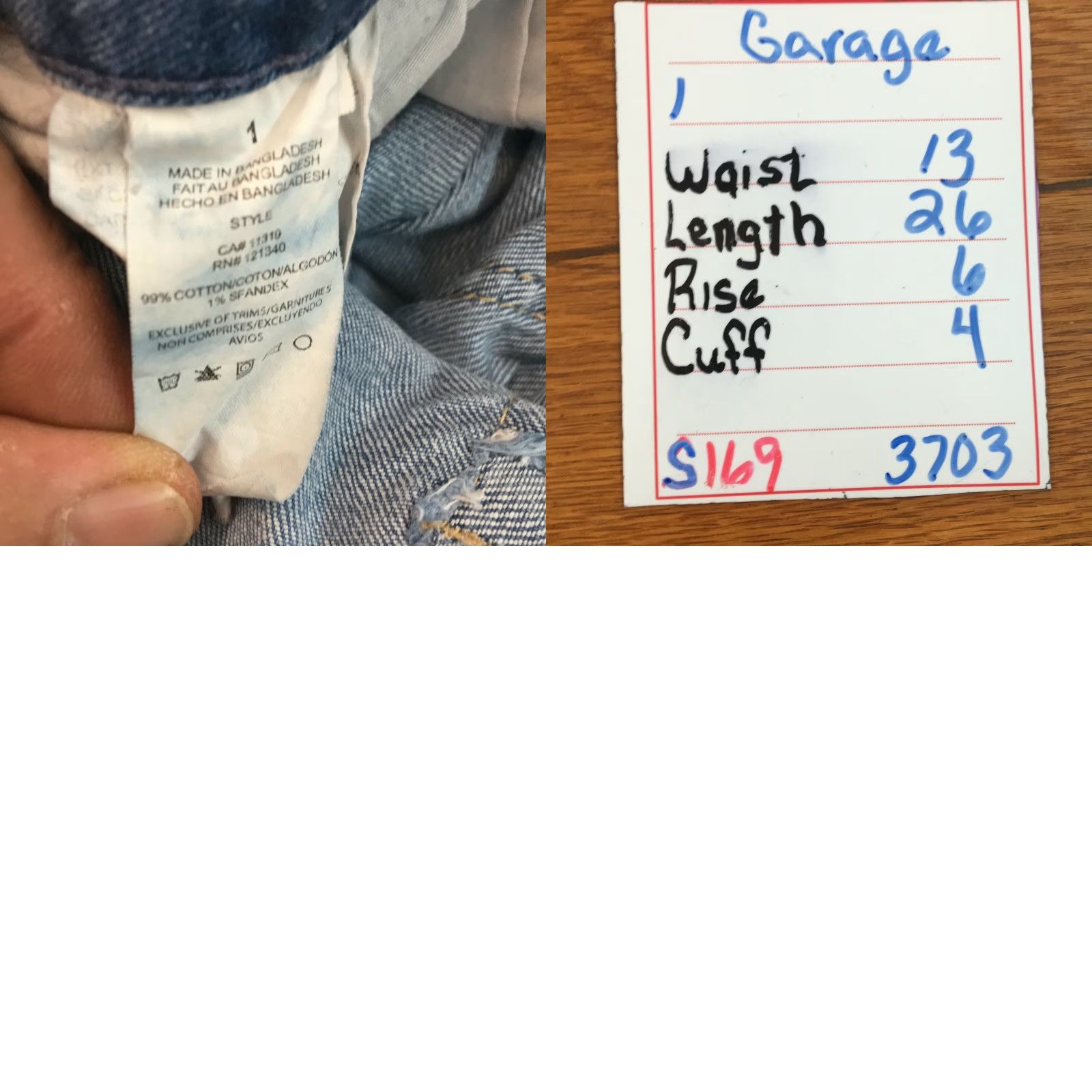 Garage Garage Jeans Skinny Distressed Blue Denim Ultra Low Rise 26x26 Juniors 1 Womens Size 25" / US 0 / IT 36 - 8 Thumbnail