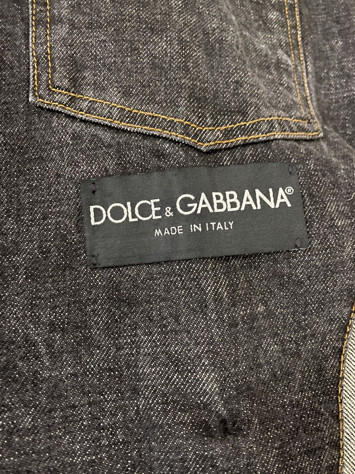 Dolce & Gabbana Dolce and Gabbana 🇮🇹 blue indigo denim D6AK jacket 54 VGC Size 44R - 4 Thumbnail