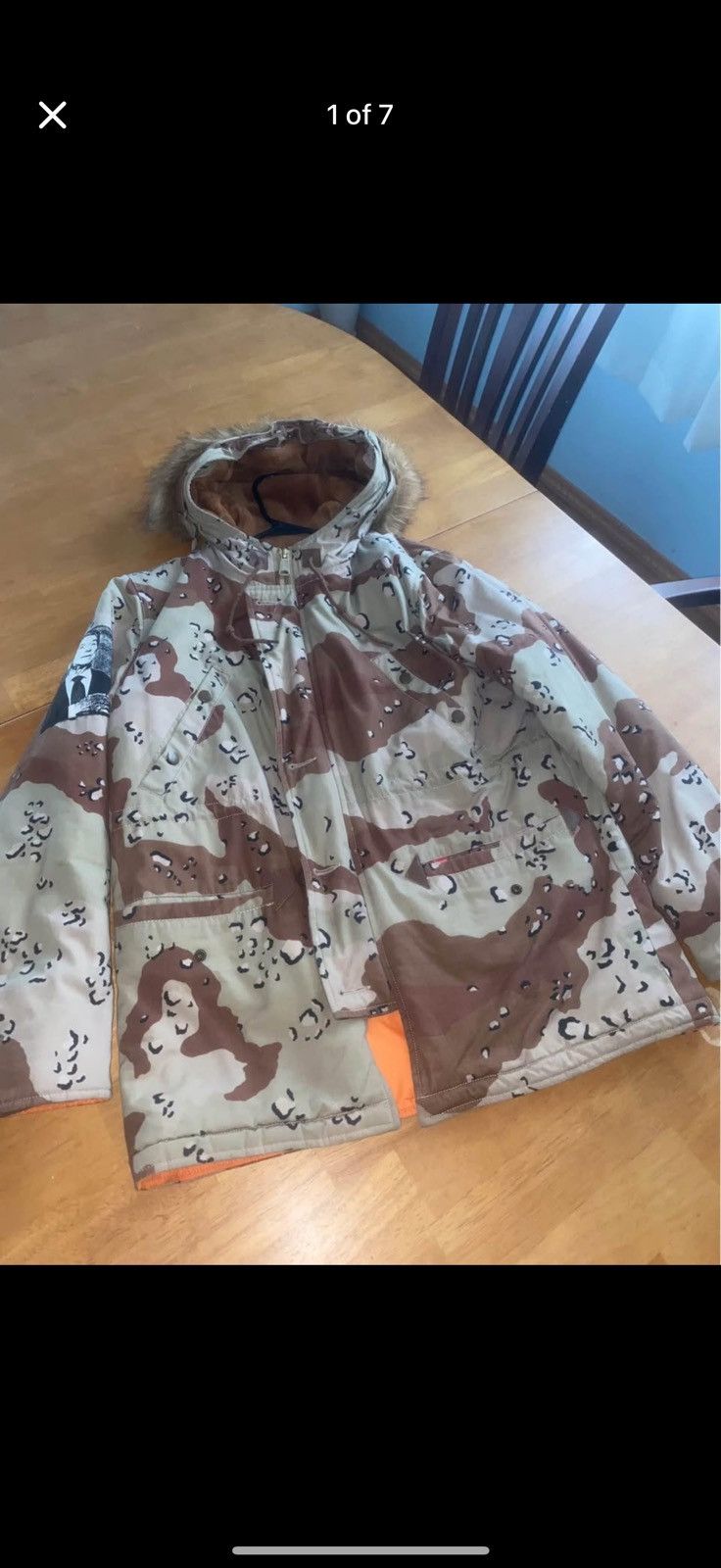 Supreme Supreme Cotton Ripstop N-3B Parka ‘Desert Camo’ Size US S / EU 44-46 / 1 - 1 Thumbnail