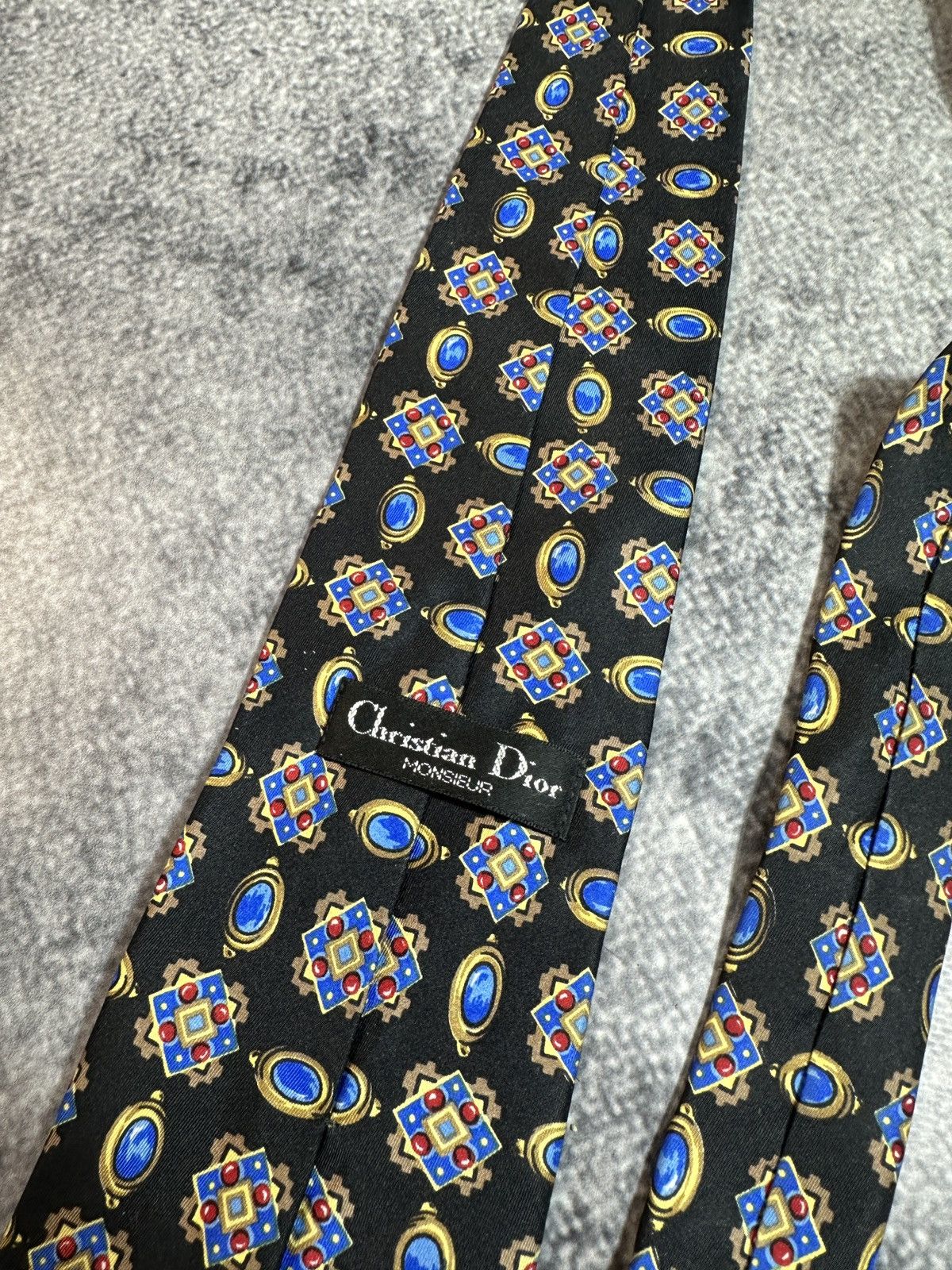 Christian Dior Monsieur × Vintage Vintage Christian Dior Ties Very Rare Streetwear Casual USA Size ONE SIZE - 2 Thumbnail