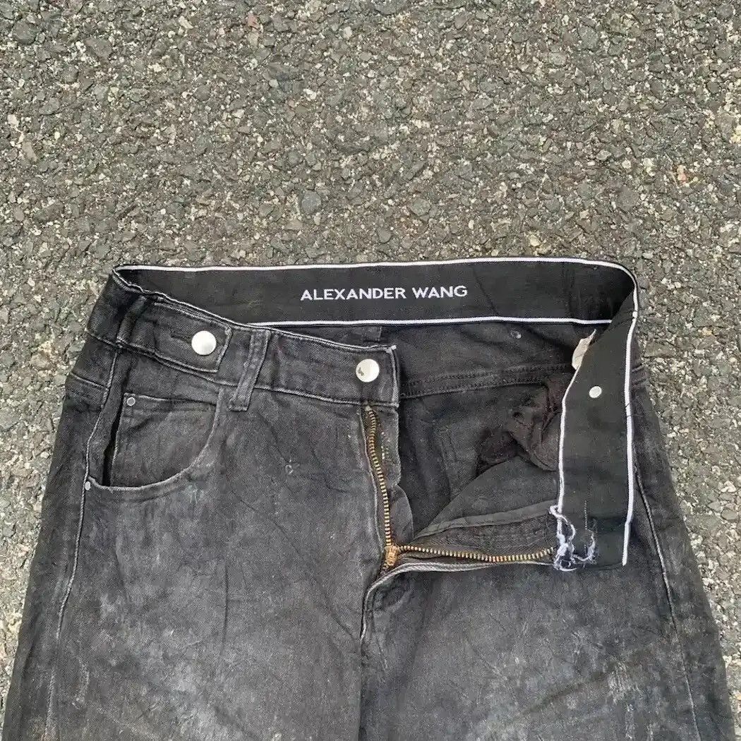Alexander Wang × Designer × Vintage ALEXANDER WANG TROUSERS STRETCHABLE SPRING WAIST DIRTY FADED Size US 29 - 8 Thumbnail