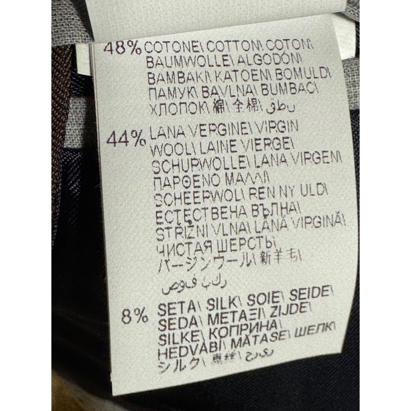 Brunello Cucinelli Brunello Cucinelli Brown Herringbone Peak Lapel Blazer 42R Size 42R - 3 Thumbnail