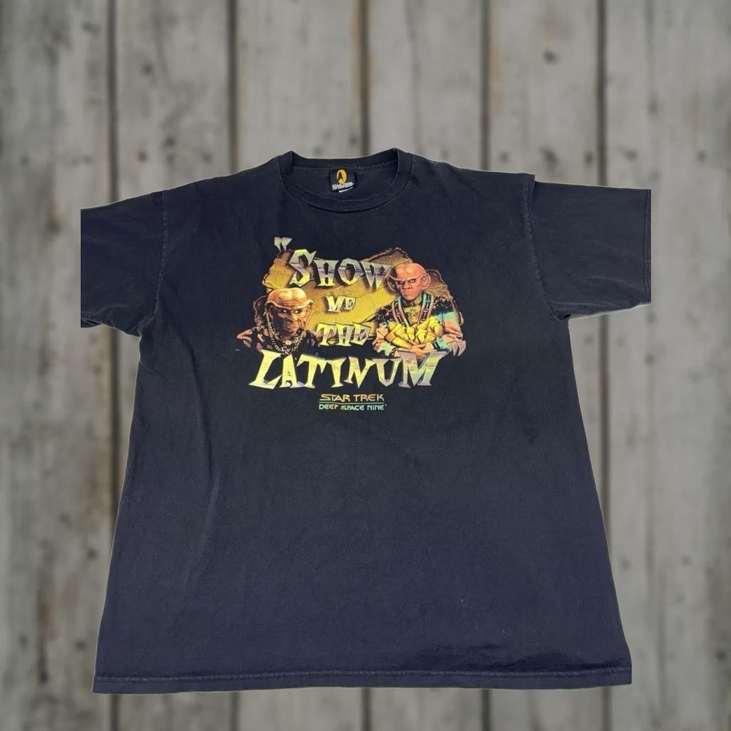 Vintage VINTAGE Star Trek Las Vegas “Show Me The Latinum” Short Sleeve Shirt Black Mens XXL 1997 Size US XXL / EU 58 / 5 - 1 Thumbnail