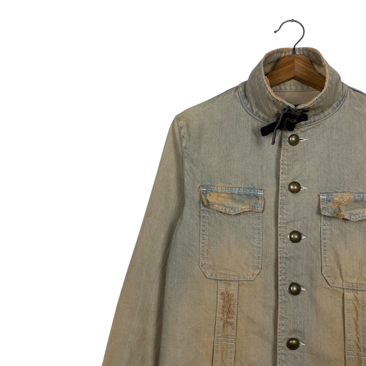 PPFM PPFM ditressed design denim jacket Size US M / EU 48-50 / 2 - 6 Thumbnail