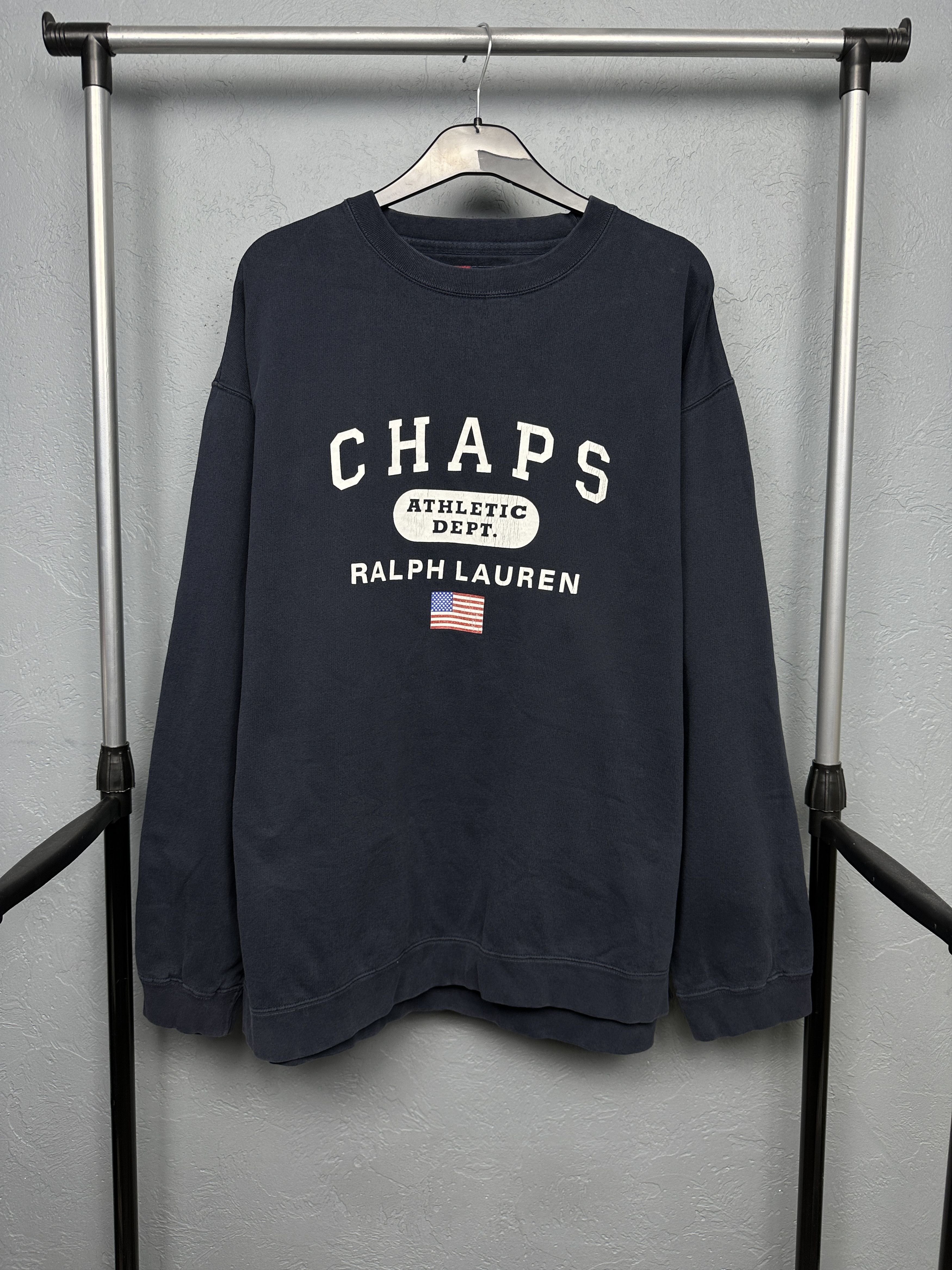 Chaps Ralph Lauren Chaps Polo Ralph Lauren 90s Vintage Mens Sweatshirt Size US XL / EU 56 / 4 - 1 Thumbnail