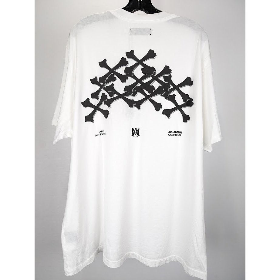 Amiri o1rshd1 Retail Exclusive Bones Tee Shirt in White Size US XXL / EU 58 / 5 - 10 Thumbnail