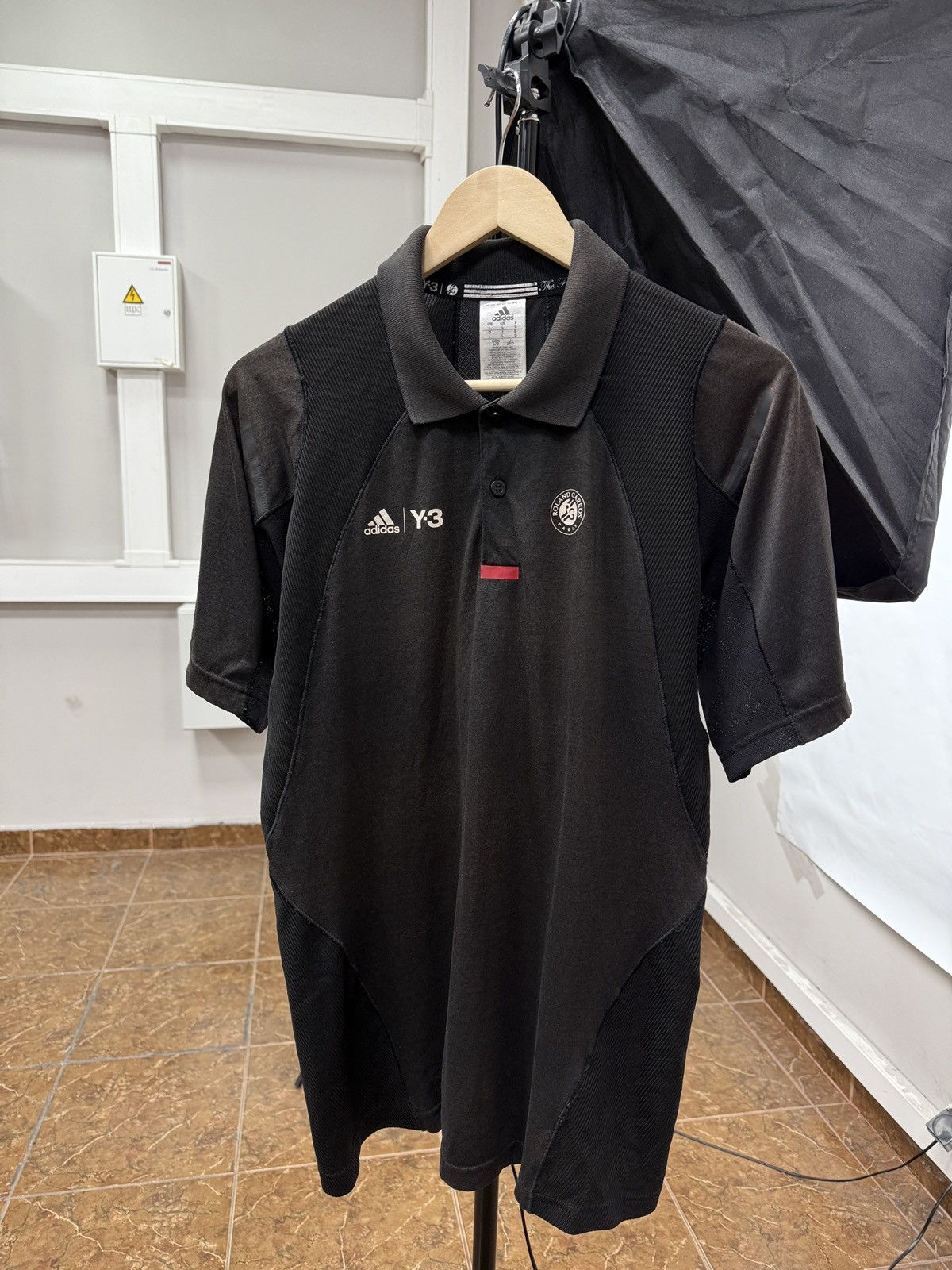 Adidas × Y-3 × Yohji Yamamoto Y-3 Yohji Yamamoto Polo Shirt Size L