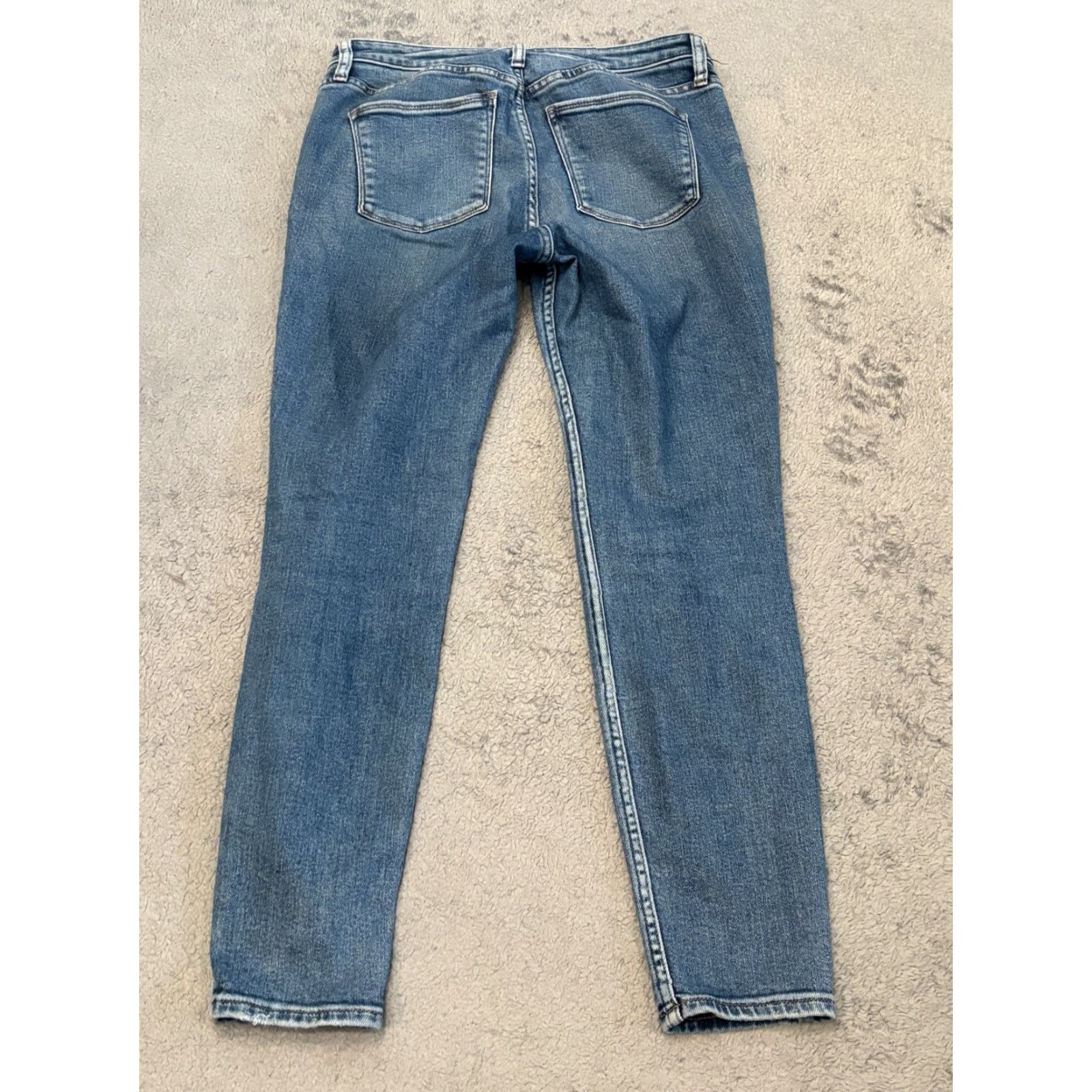 Silver Jeans Co. Silver Jeans Women's 29x29 31x29 Jeans Blue Denim Medium Wash Most Wanted Skinny 5-Pocket Design Size 29" - 7 Thumbnail