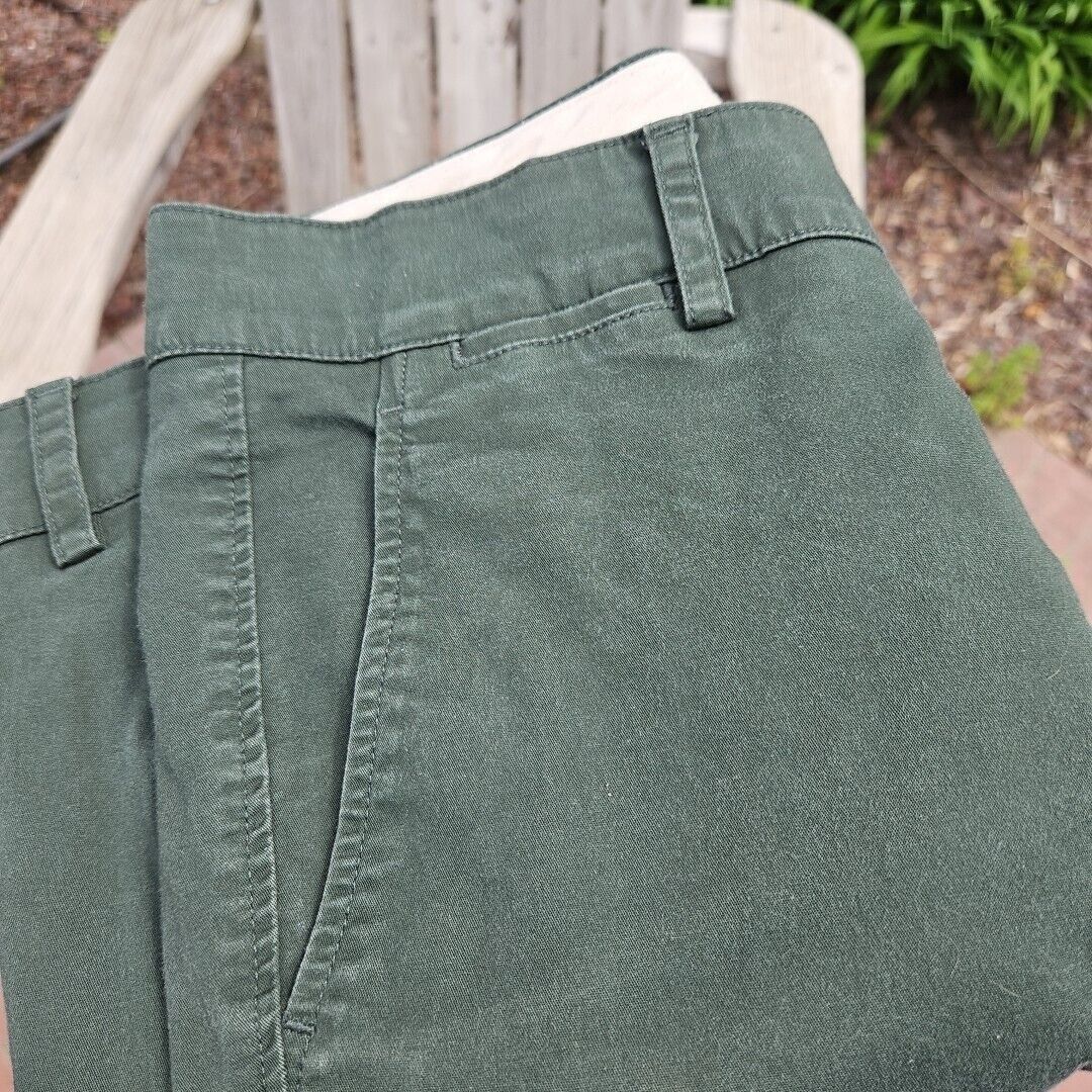 Vince Vince Slim Straight Chino Pants Womens 6 Green Modern Stretc Size 28" / US 6 / IT 42 - 12 Thumbnail