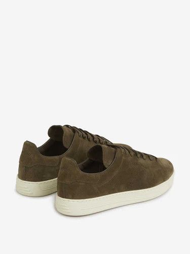 Tom Ford o1s22i1n0125 Suede Low Top Sneakers in Khaki Size US 9 / EU 42 - 3 Thumbnail