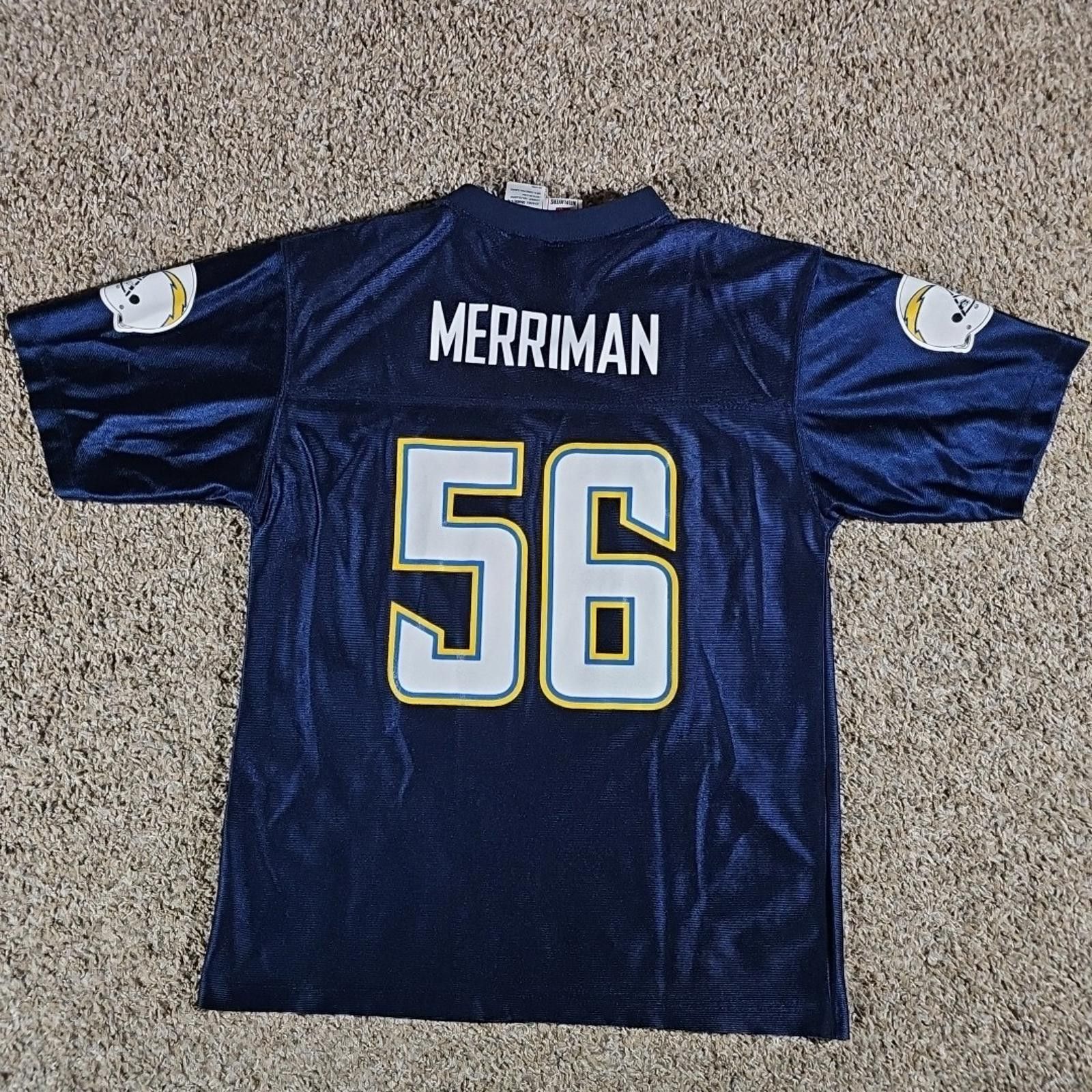 NFL San Diego Los Angeles Chargers MERRIMAN #56 Jersey L14-16 Size ONE SIZE - 6 Thumbnail