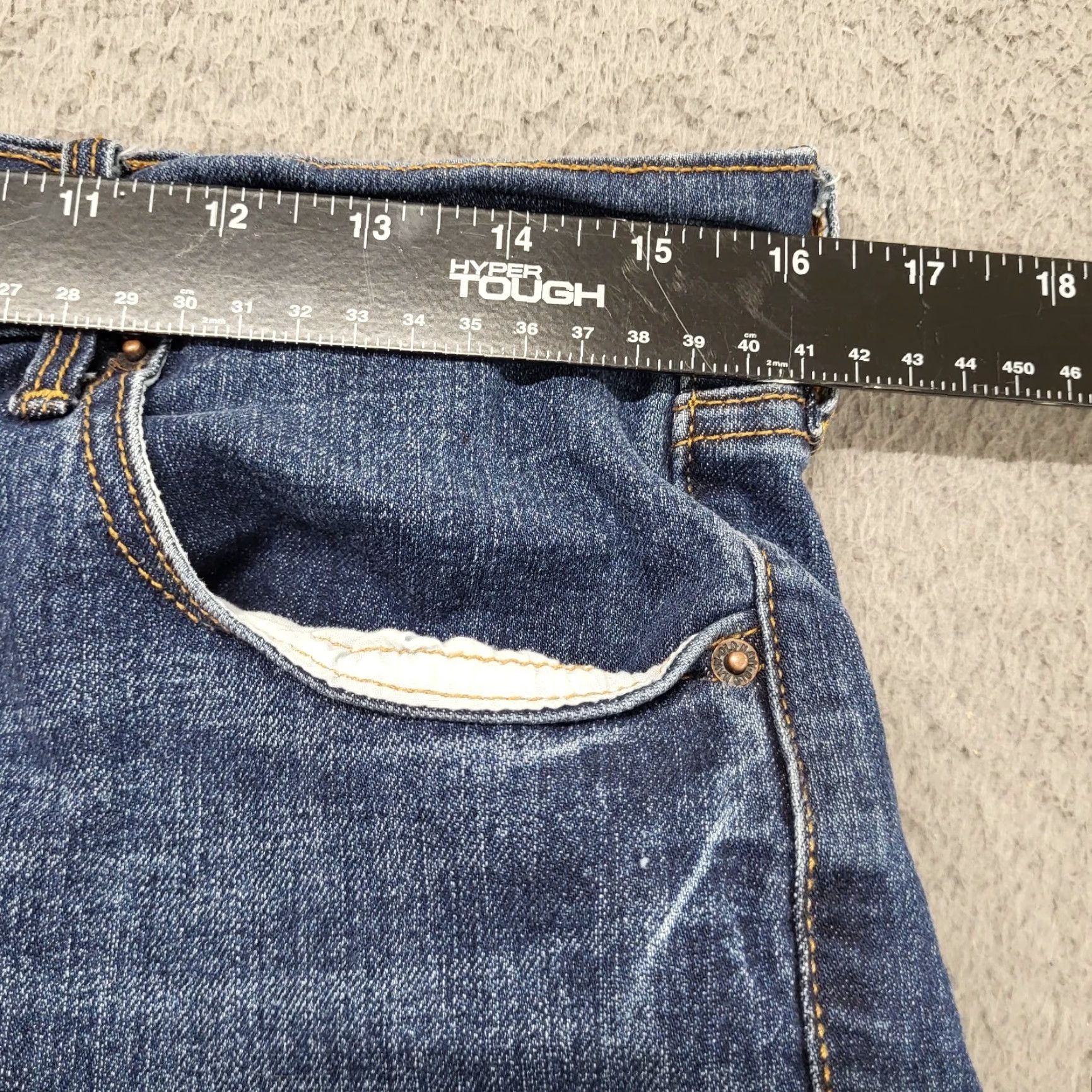 Old Navy Old Navy Original Jeans Women's 12 Regular Tapered Denim Dark Wash Casual Jeans Size 34" / US 12 / IT 48 - 6 Thumbnail
