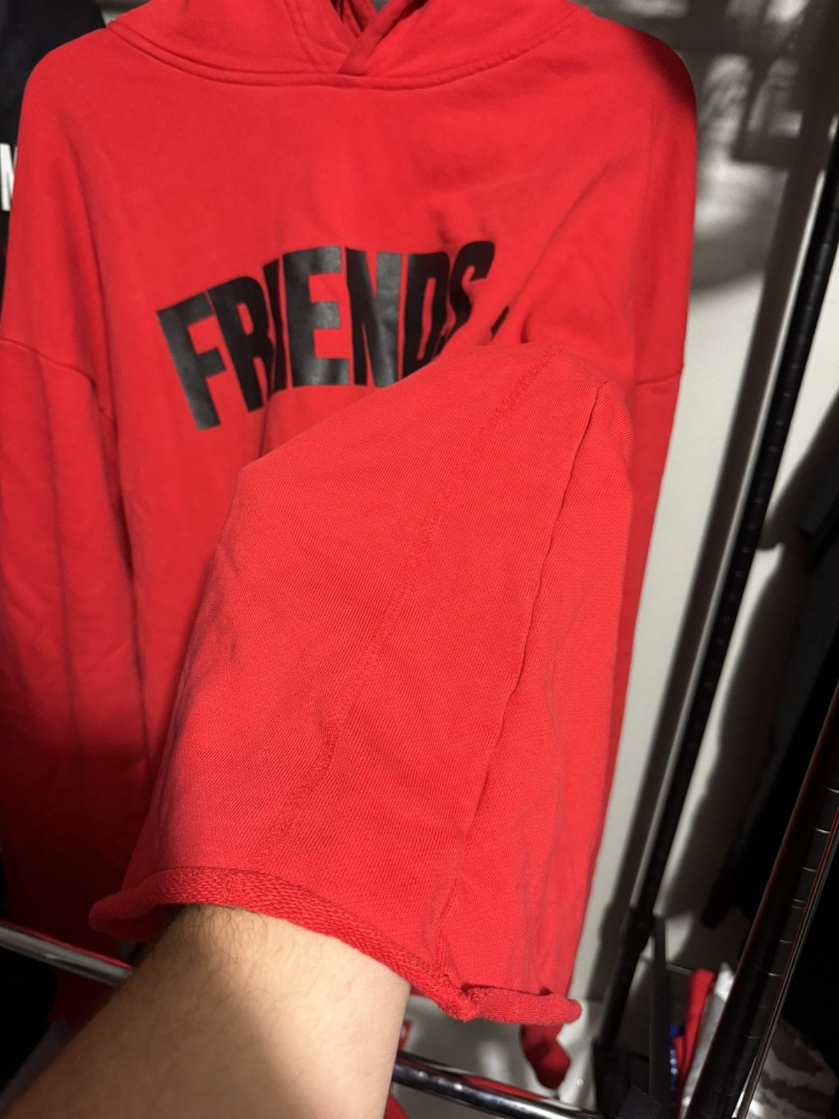 Vlone VLone Friends Hoody Red/Black XL Size US XL / EU 56 / 4 - 11 Thumbnail