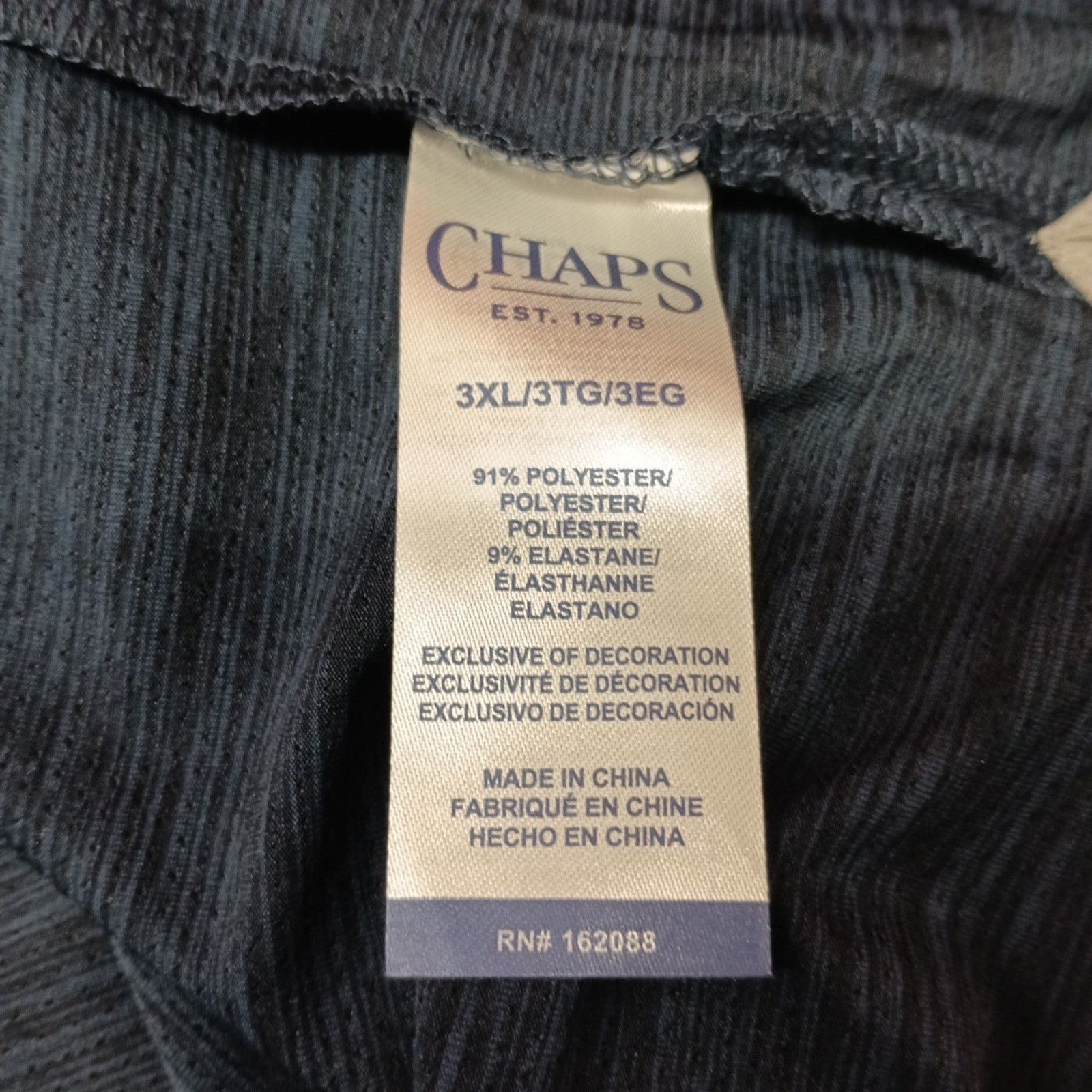 Chaps Chaps Golf Core Polo Shirt Men's 3XL Blue 4-Way Stretch Size US XXL / EU 58 / 5 - 7 Thumbnail