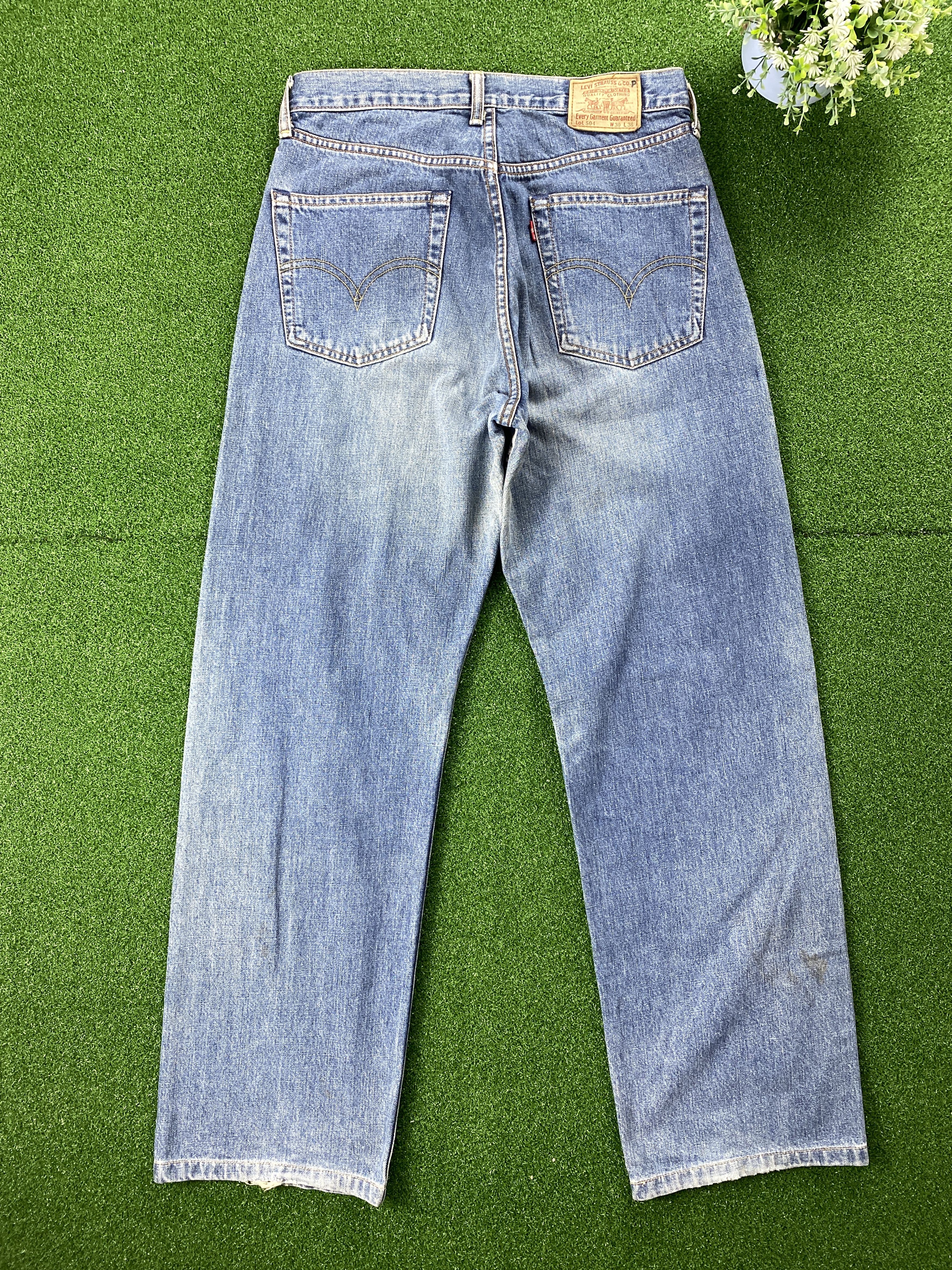 Levi's 💢 Rindem Selvedge Vintage Levi's 504 Faded Jeans CP0085 Size US 30 / EU 46 - 7 Thumbnail