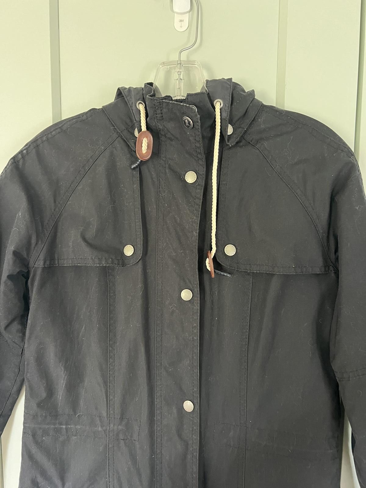Barbour Barbour Navy Wax Rain Jacket Size S / US 4 / IT 40 - 3 Thumbnail
