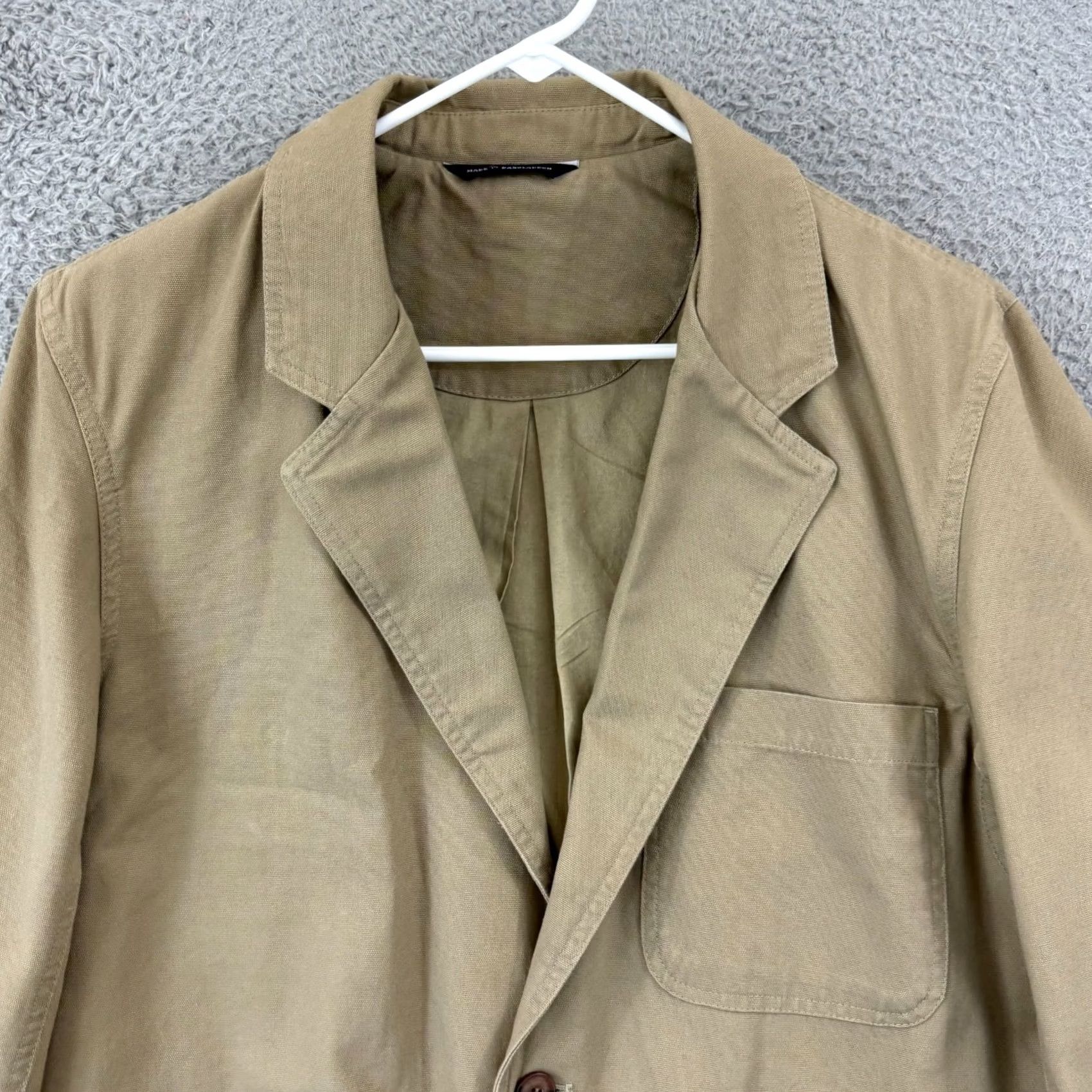 Vintage Duluth Trading Blazer Mens Medium Beige Long Sleeve Jacket Overcoat Casual Workwear Travel Jacket Blazer Mens Regular Chest 44 in Beige Clothing Size US M / EU 48-50 / 2 - 4 Thumbnail