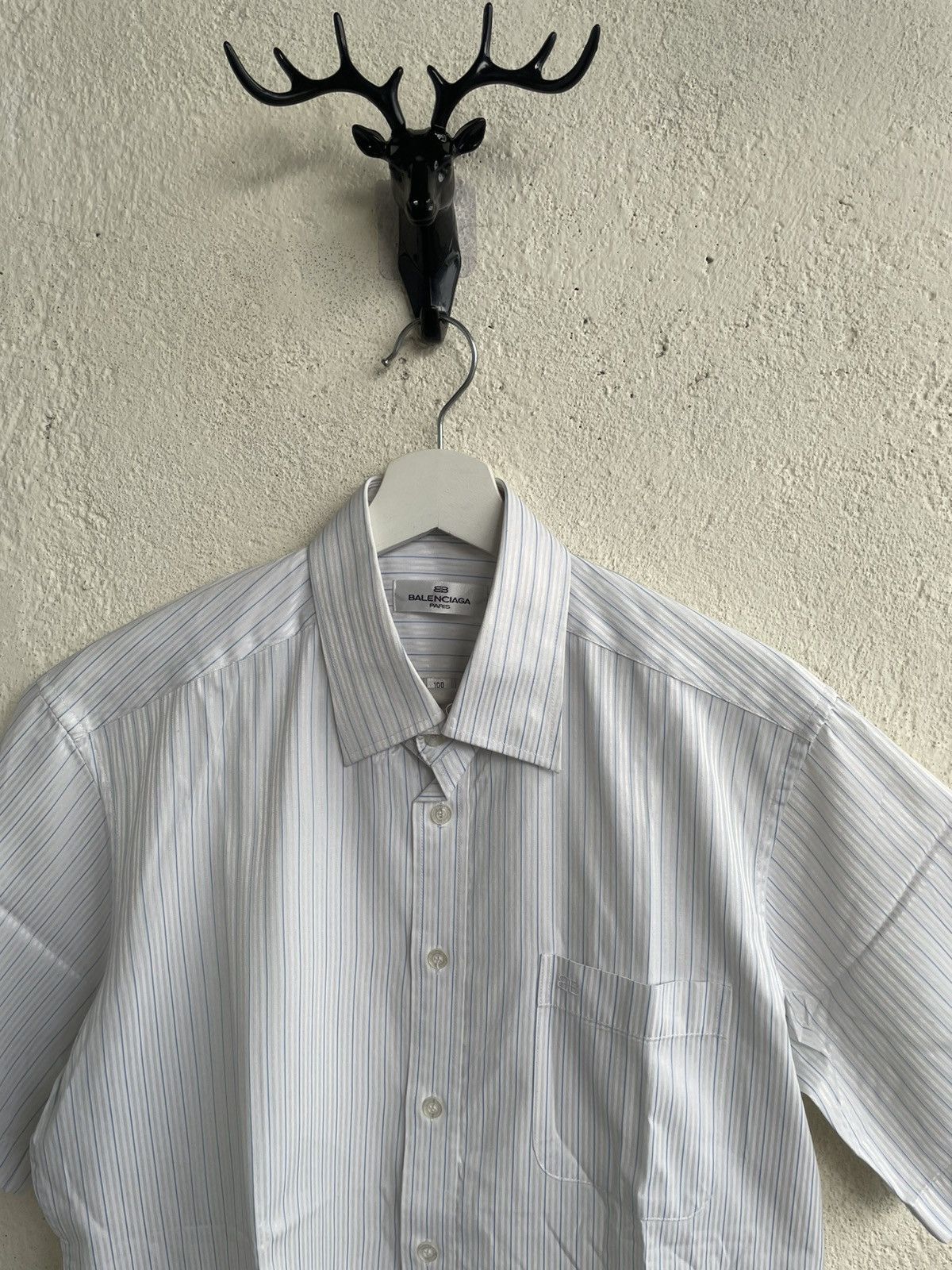 Balenciaga 2000s Balenciaga Shirts Button Up Stripped Y2K Ifsix YSL Y’s Size US L / EU 52-54 / 3 - 2 Thumbnail