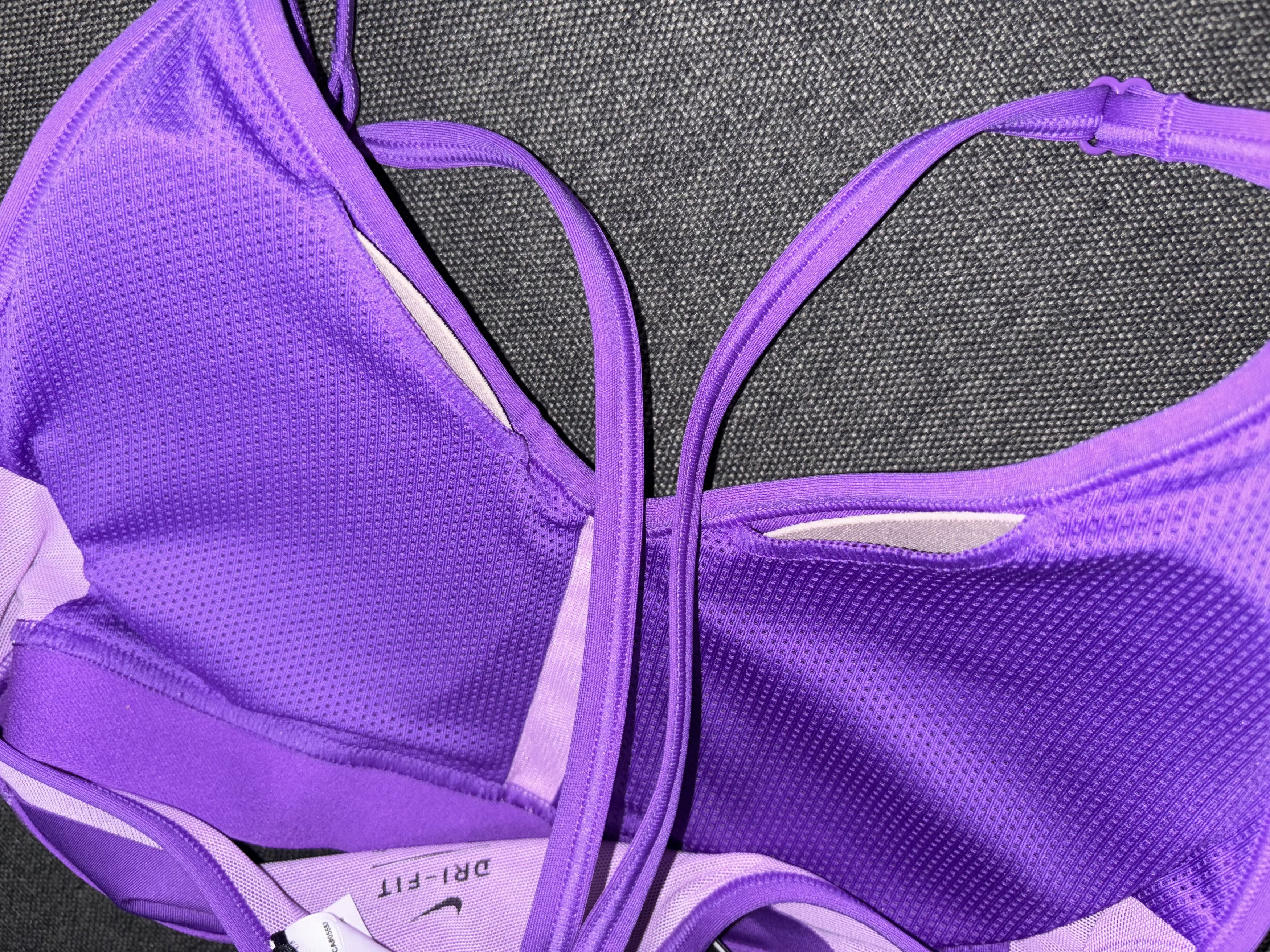 Nike Nike Indy Bra and Dri-Fit Shorts Set Purple Size XS Size 22" - 9 Thumbnail