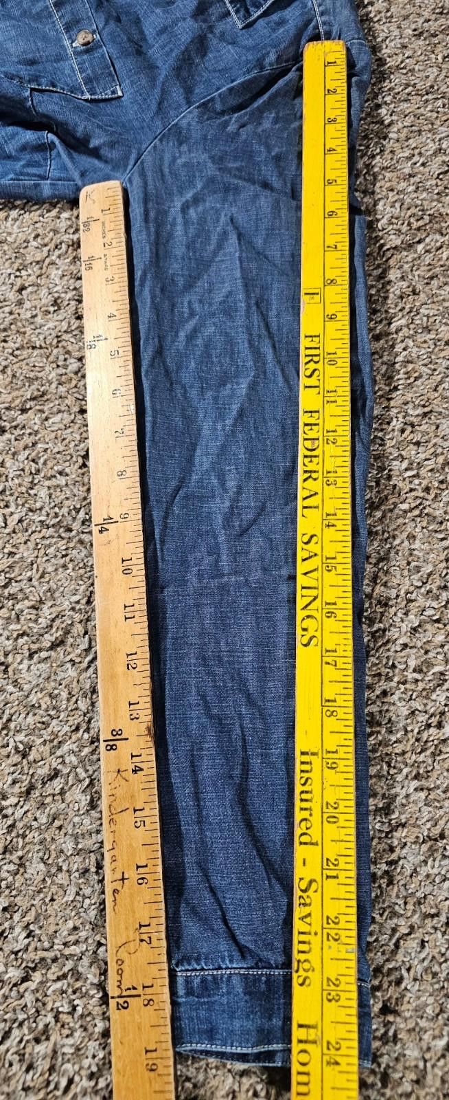 Lucky Brand Lucky Brand Denim Tunic Jean Shirt Dress Long Sleeve Women M Size M / US 6-8 / IT 42-44 - 5 Thumbnail